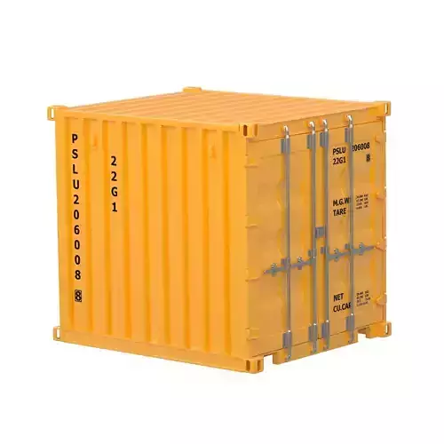 8ft Shipping Container Yellow
