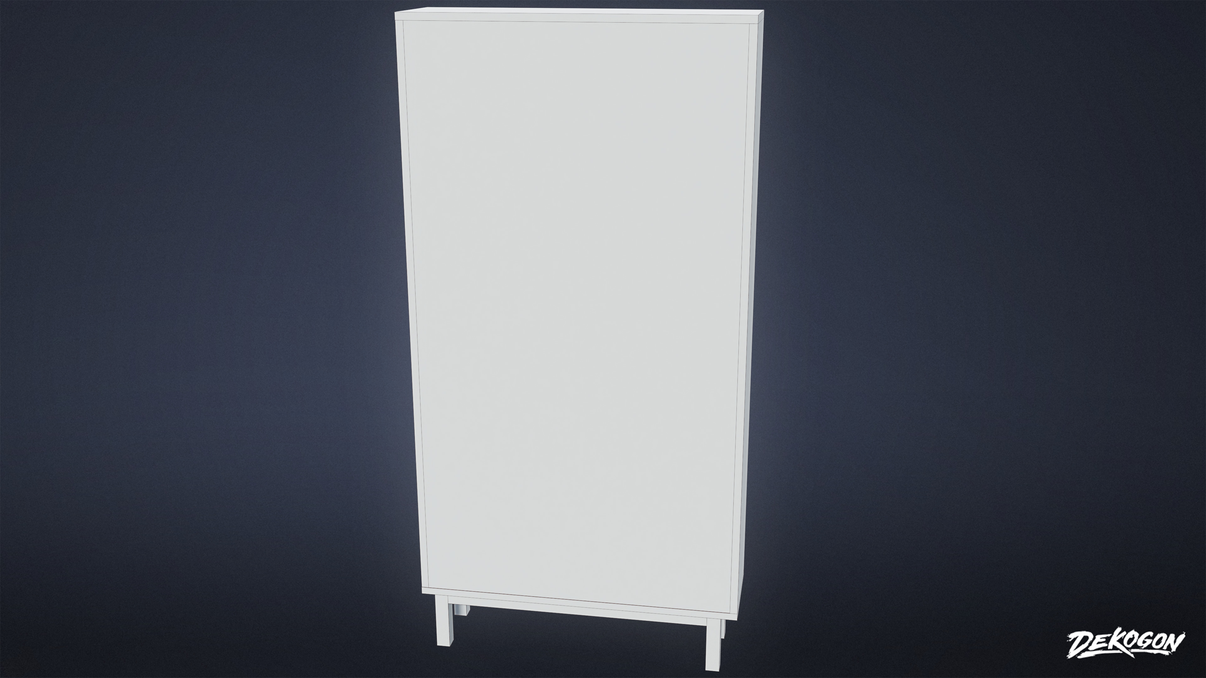 SUBURBS - Shelf Book 02 - LOW POLY AND NANITE Low-poly 3D model_9