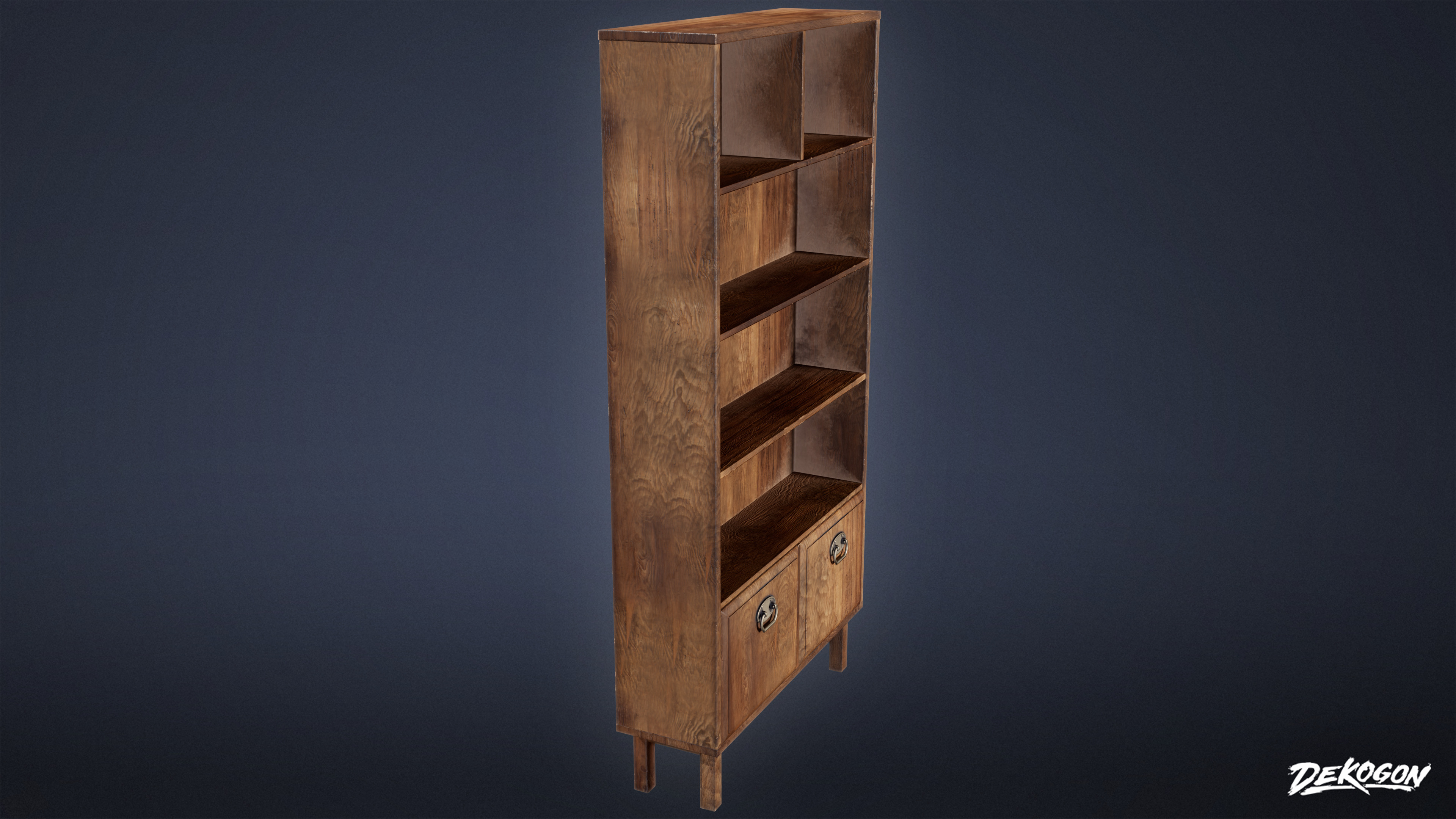 SUBURBS - Shelf Book 02 - LOW POLY AND NANITE Low-poly 3D model_3