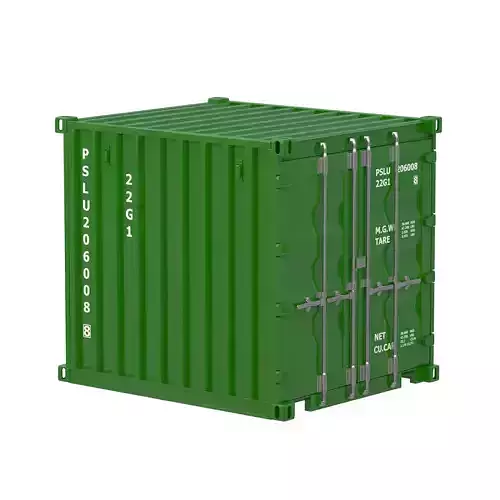 8ft Shipping Container Dark green