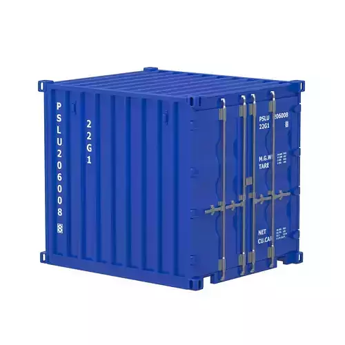 8ft Shipping Container blue
