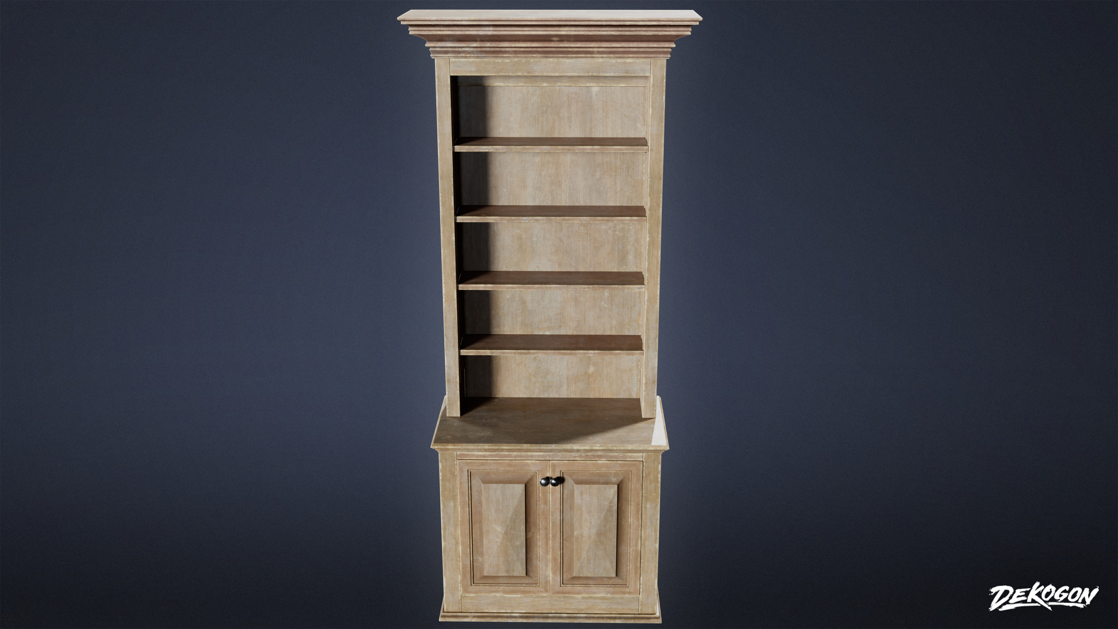 SUBURBS - Shelf Bookcase 11 - NANITE Low-poly 3D model_2