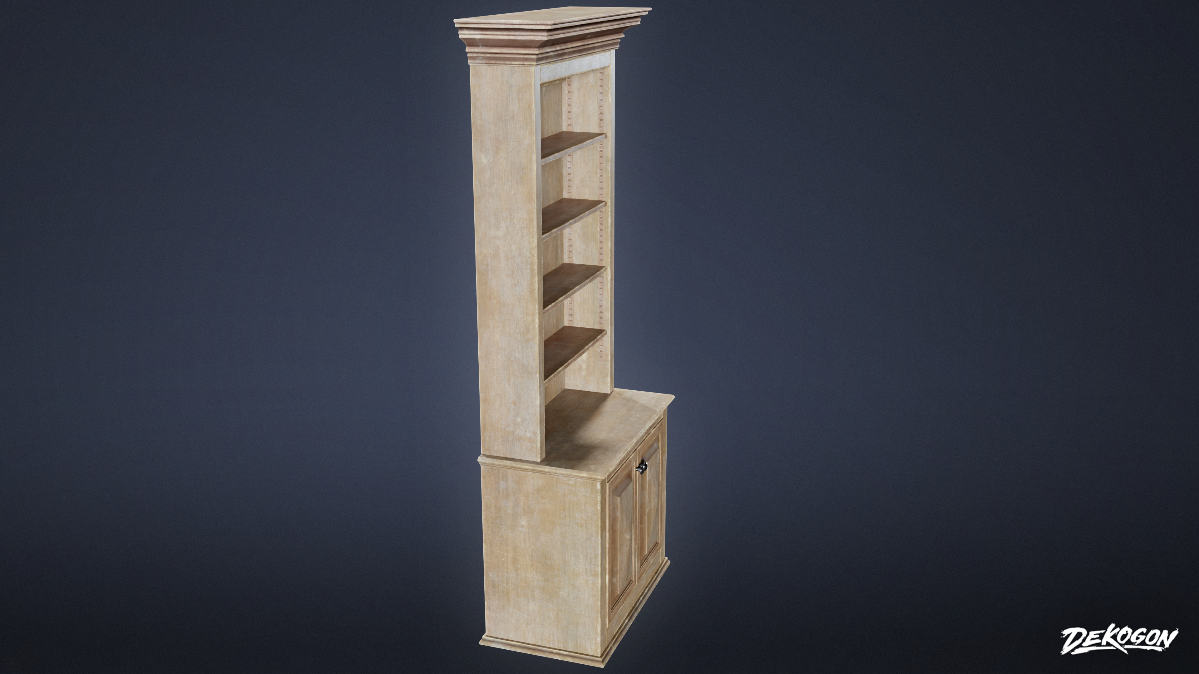 SUBURBS - Shelf Bookcase 11 - NANITE Low-poly 3D model_3