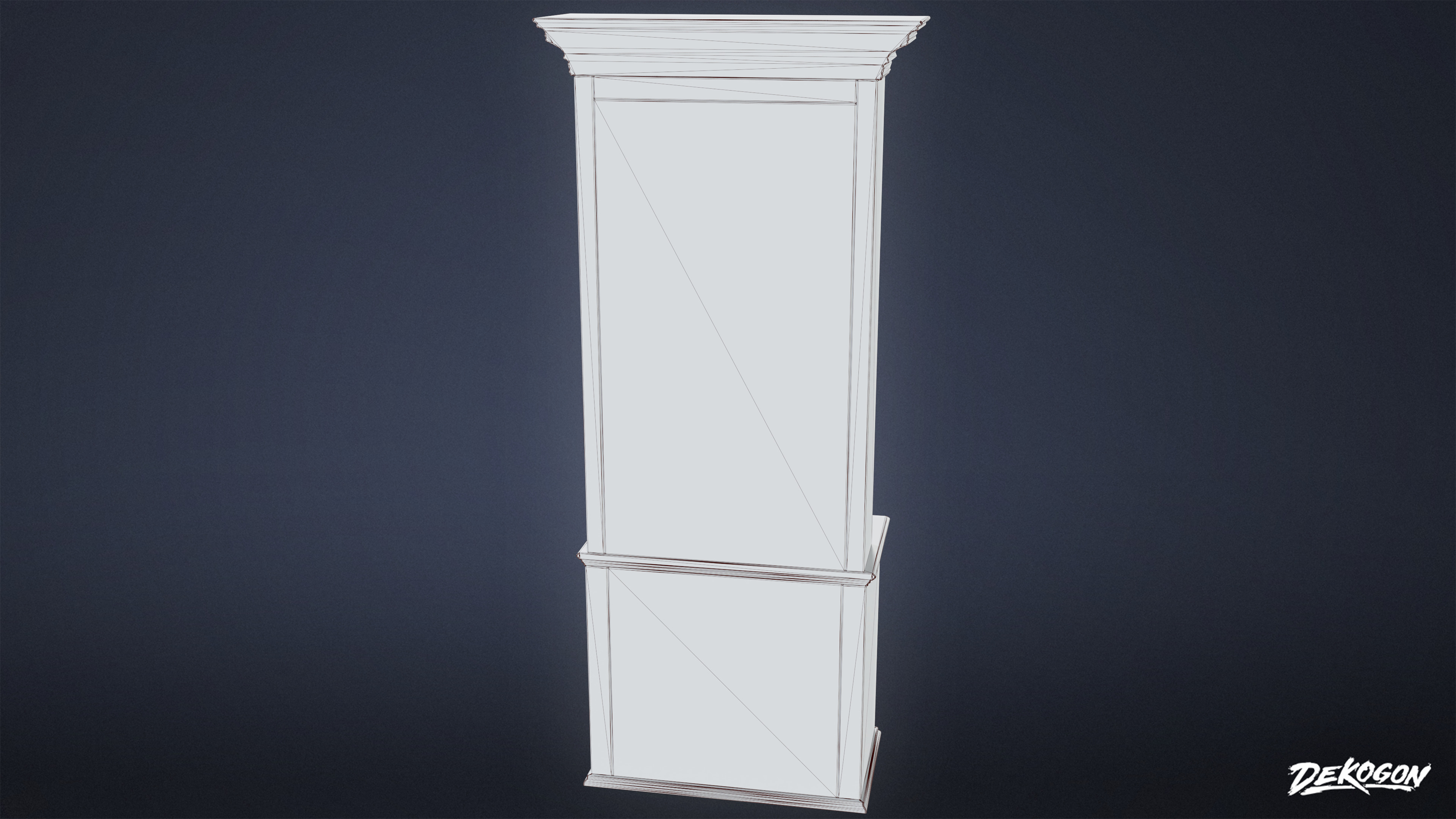 SUBURBS - Shelf Bookcase 11 - NANITE Low-poly 3D model_10