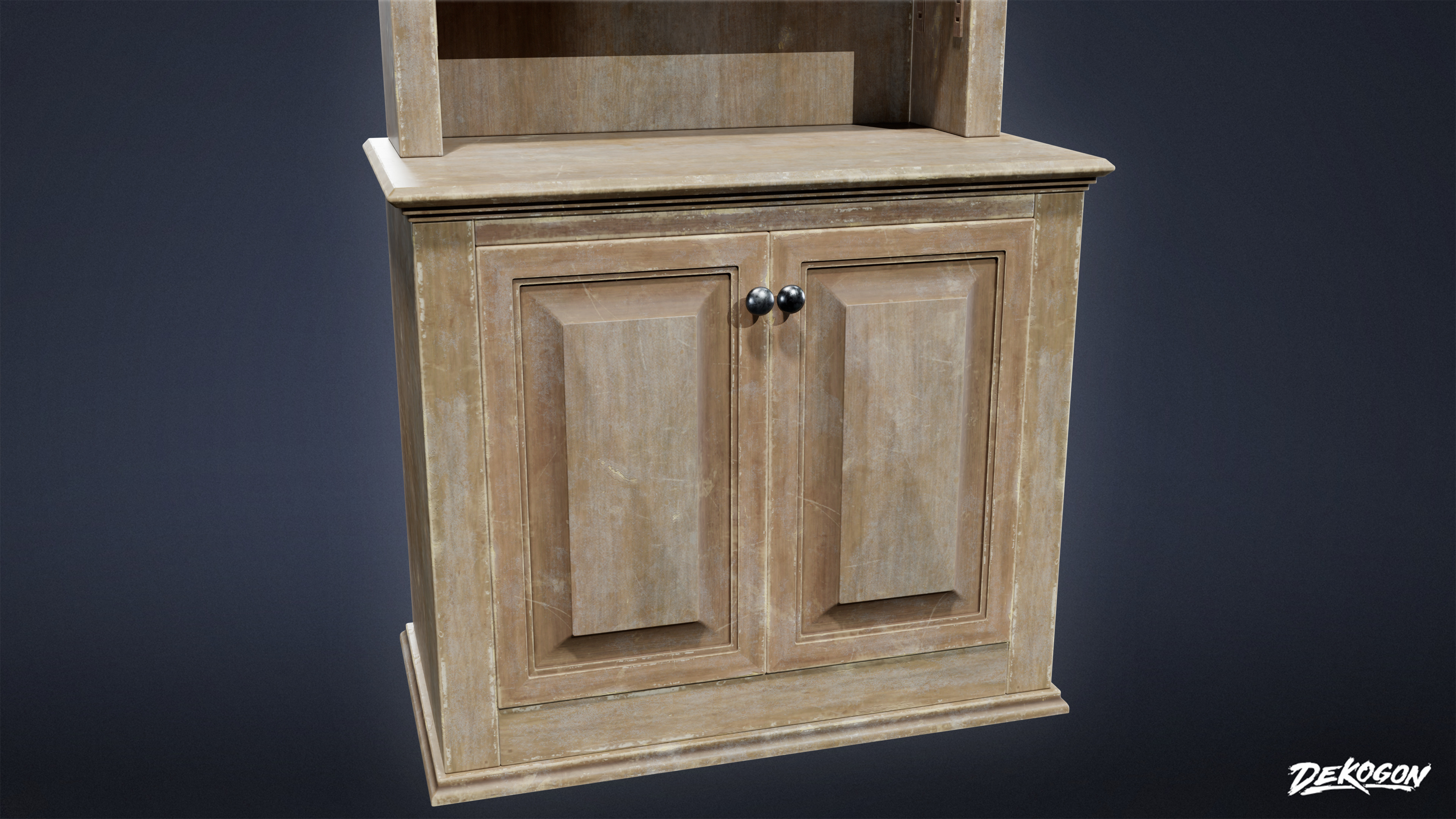 SUBURBS - Shelf Bookcase 11 - NANITE Low-poly 3D model_7