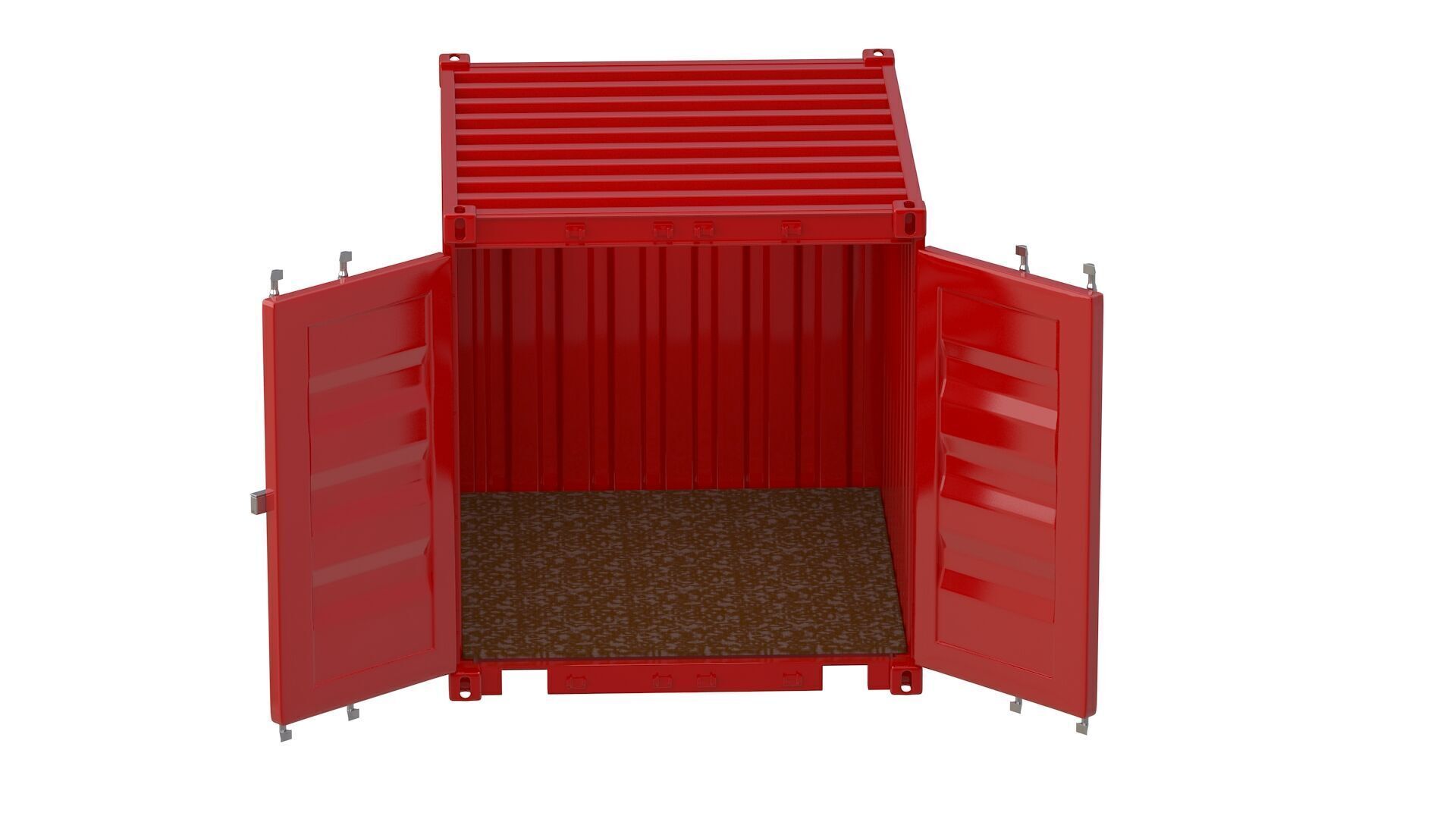 8ft Shipping Container Collection 3D model_5