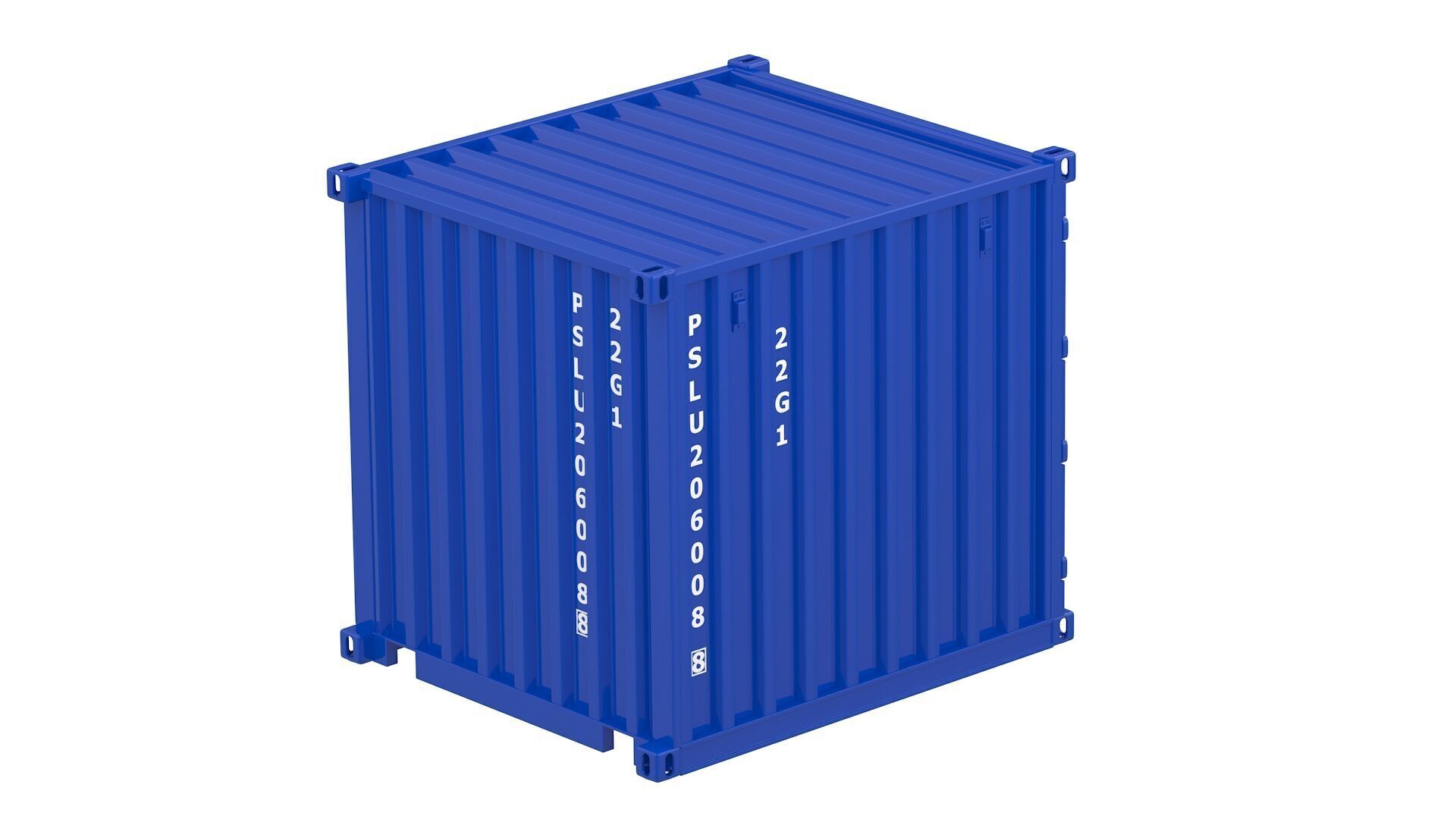 8ft Shipping Container Collection 3D model_35