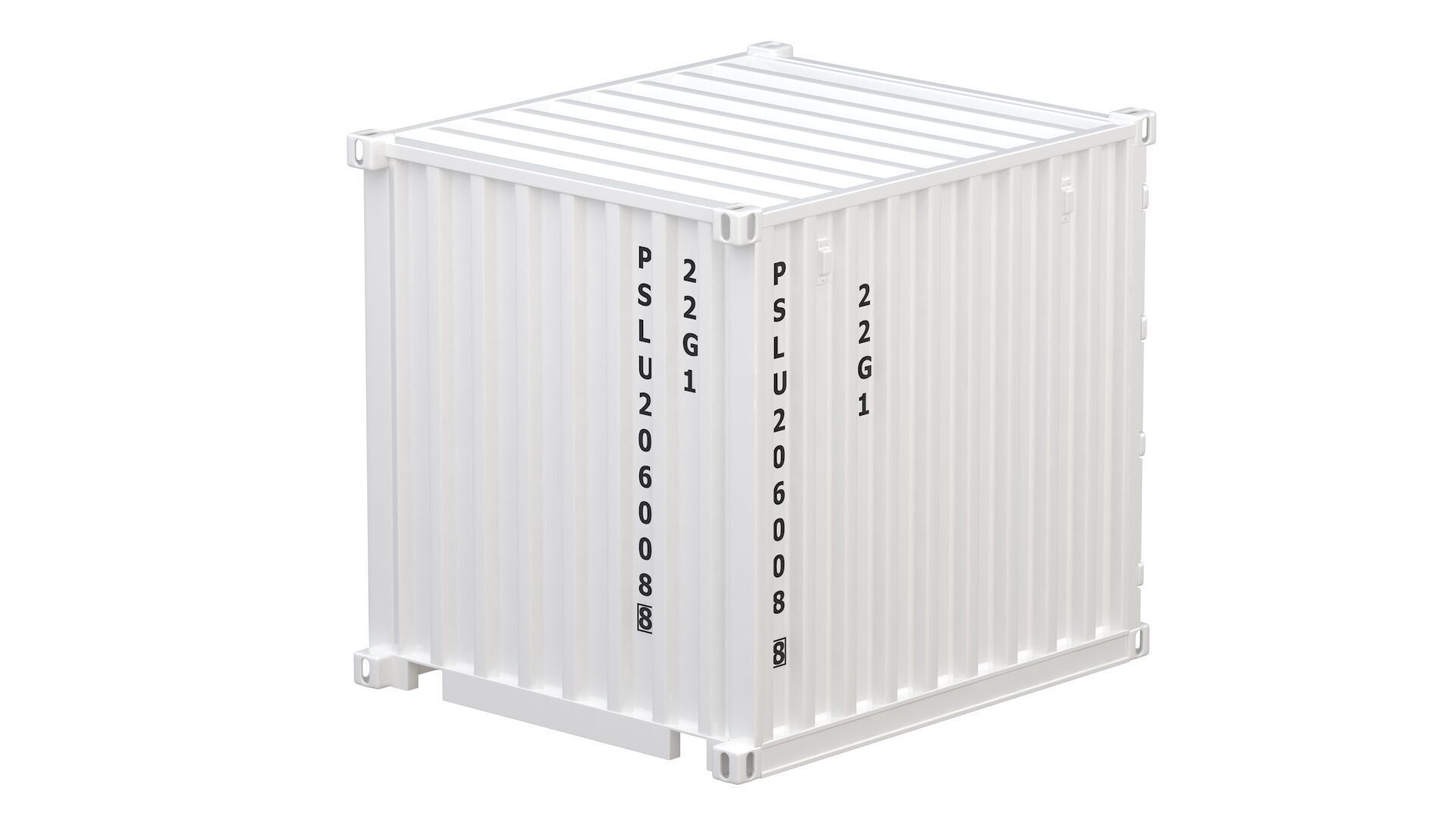 8ft Shipping Container Collection 3D model_53