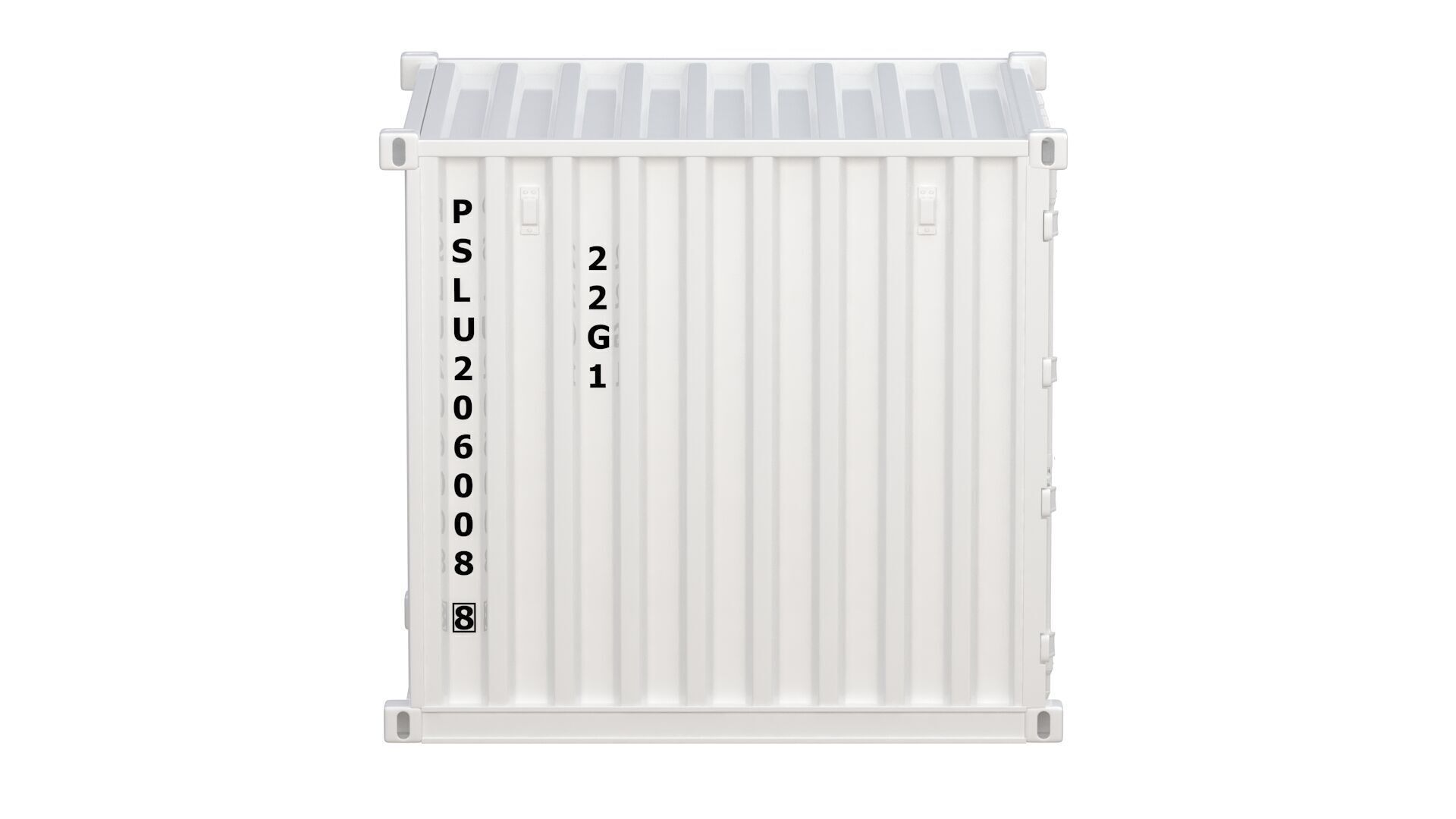 8ft Shipping Container Collection 3D model_52