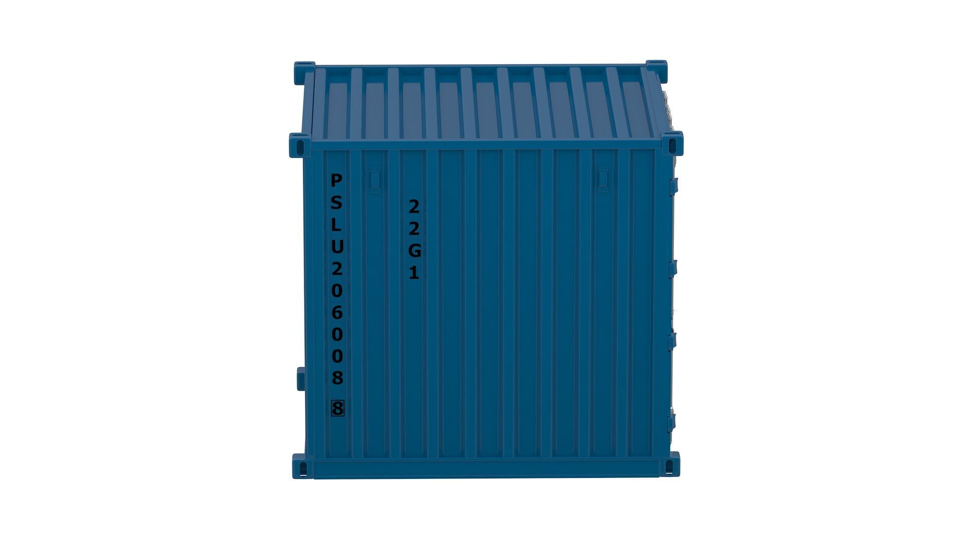 8ft Shipping Container Collection 3D model_16