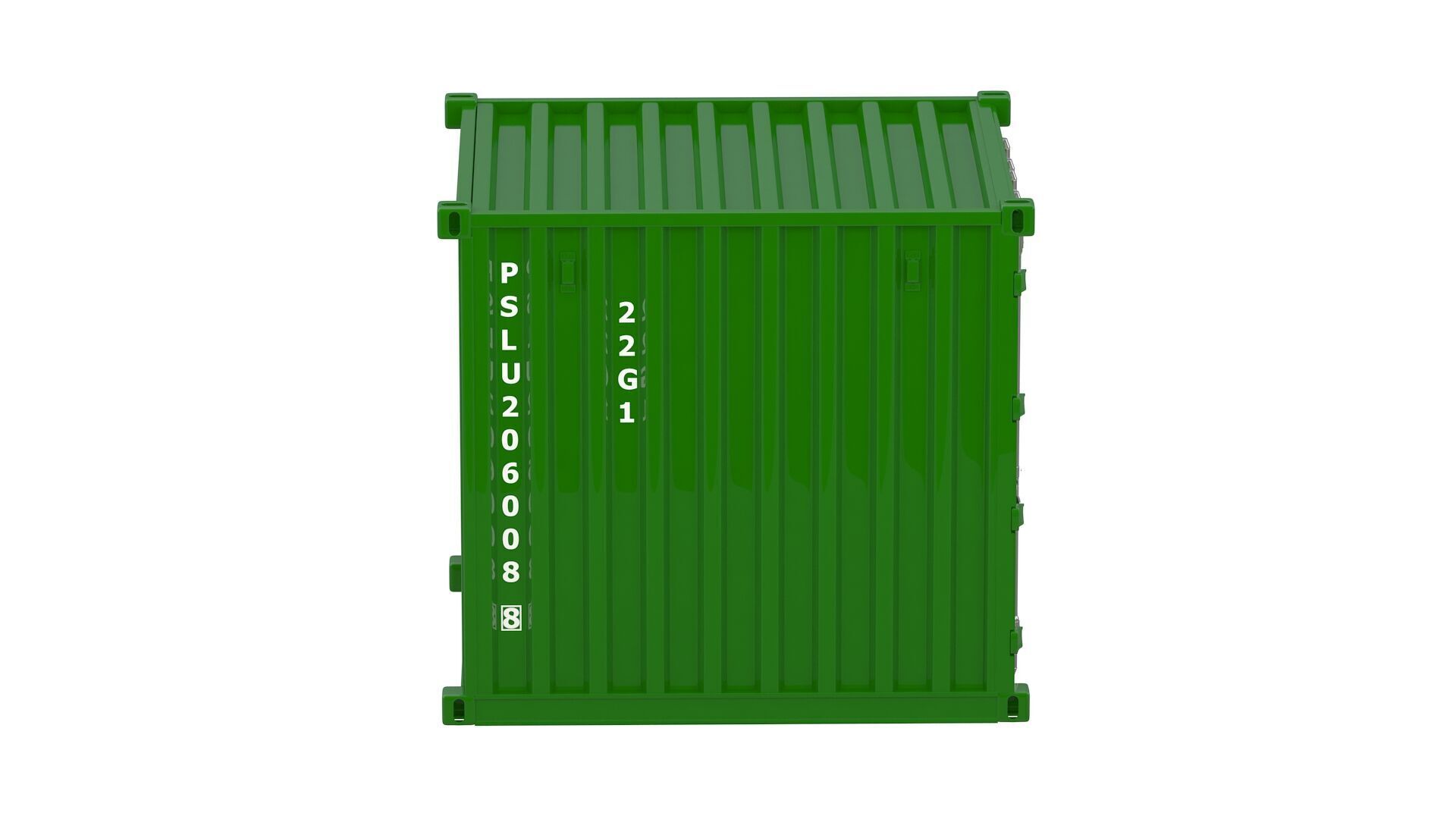 8ft Shipping Container Collection 3D model_43