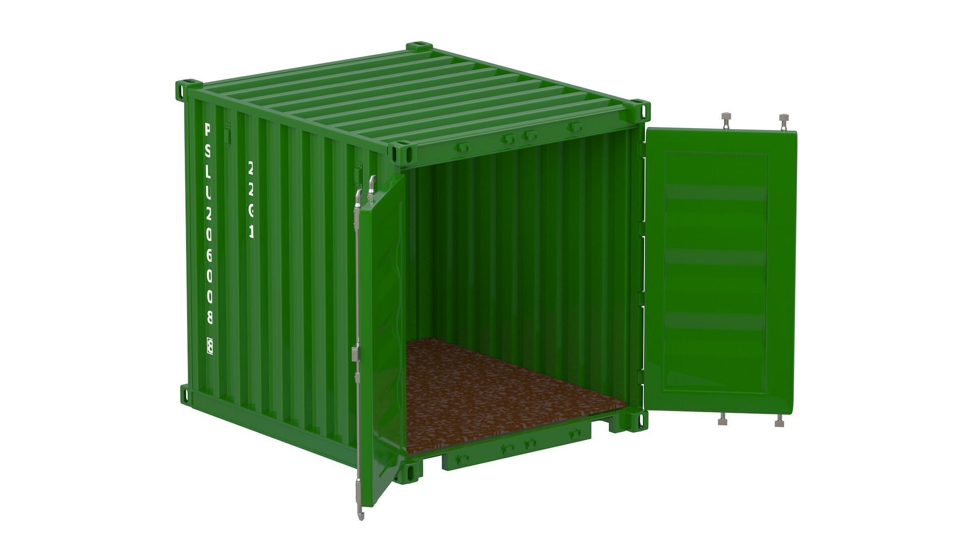 8ft Shipping Container Collection 3D model_40