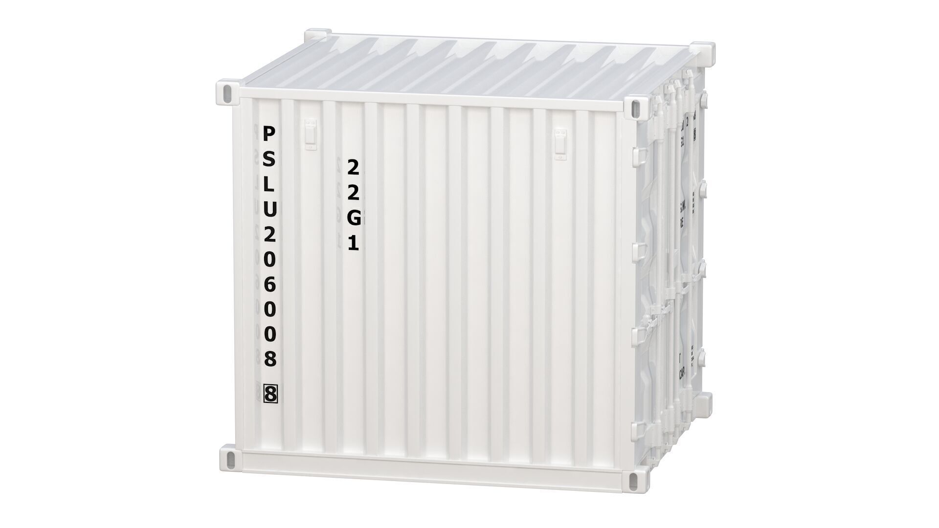 8ft Shipping Container Collection 3D model_51