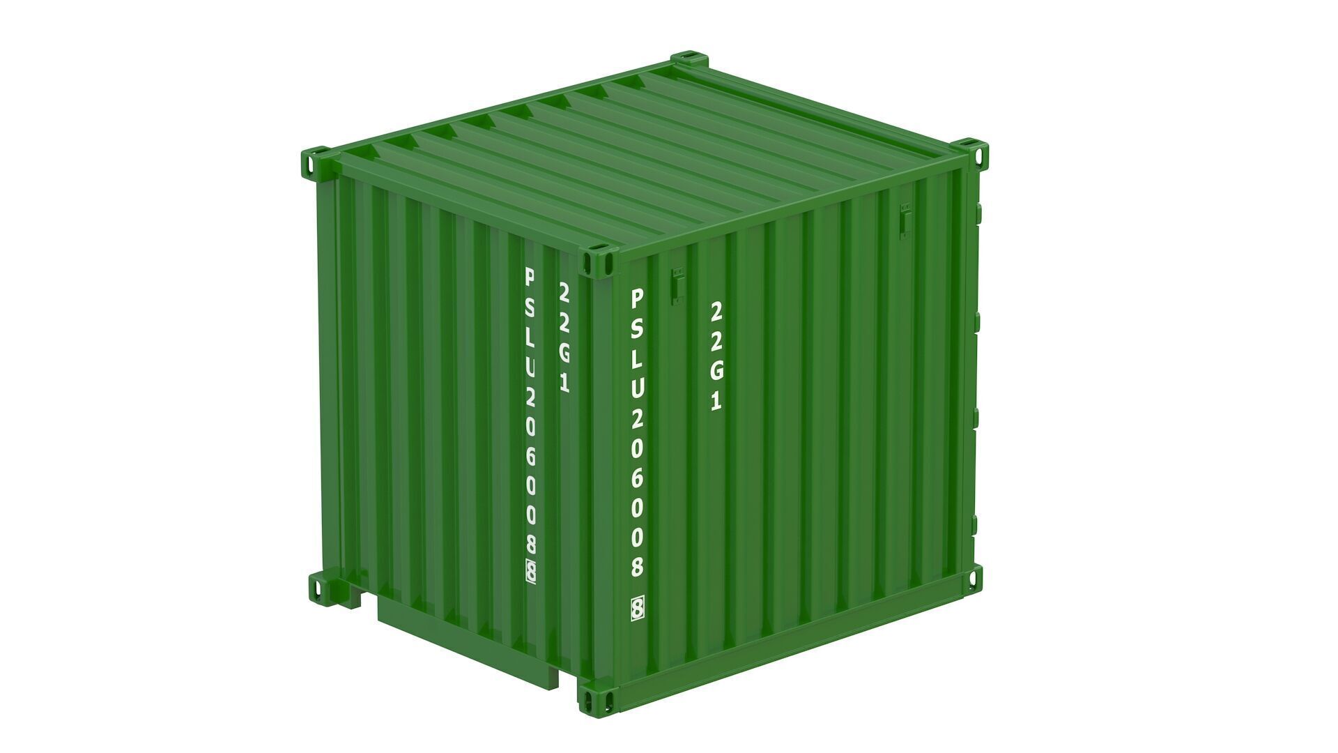 8ft Shipping Container Collection 3D model_44