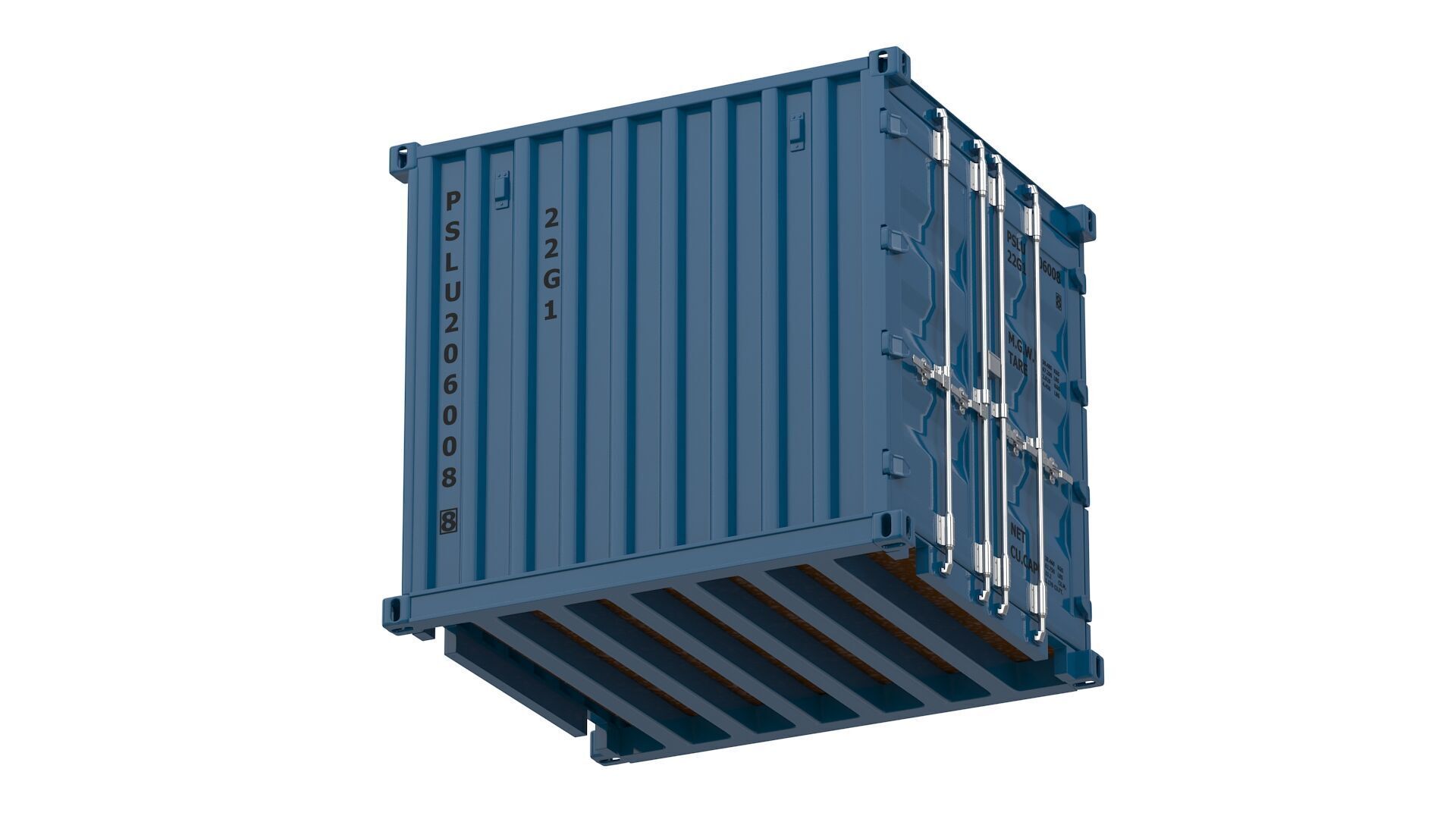 8ft Shipping Container Collection 3D model_18