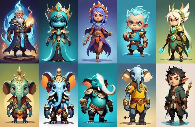 Base hero bundle 6 pack 100 fbx