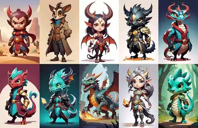 Base hero bundle 5 pack 100 fbx