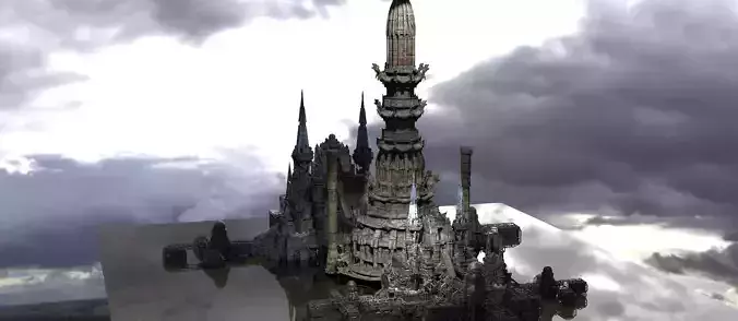 Ephesus inspired Temple under Construction 3D model