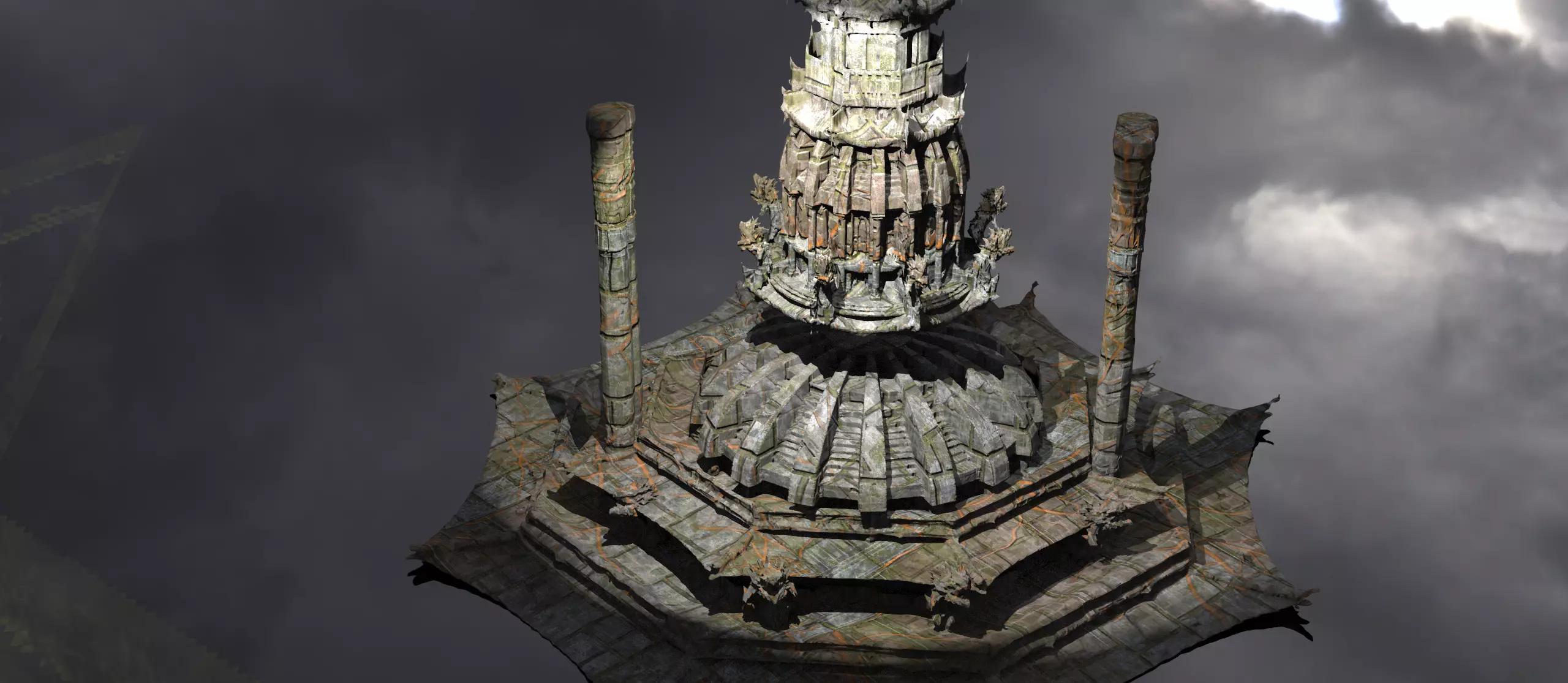 Byzantine Empire city tower 2  3D model_0