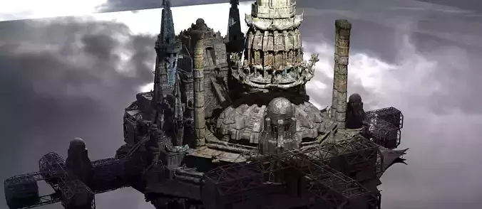 Byzantine Empire city scaffolding  