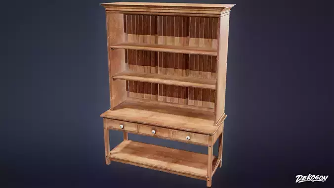 SUBURBS - Shelf Large 02 - LOW POLY AND NANITE