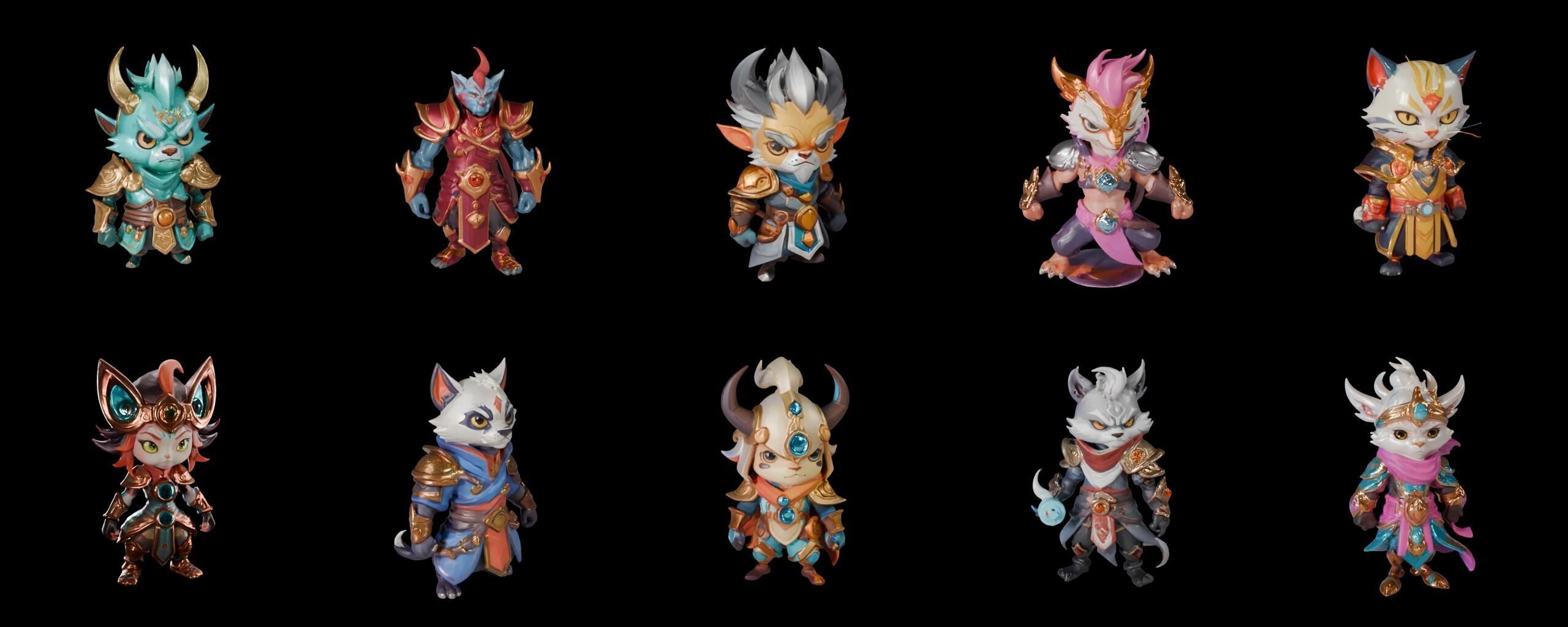 Base hero bundle 18 pack 100 fbx Low-poly 3D model_19