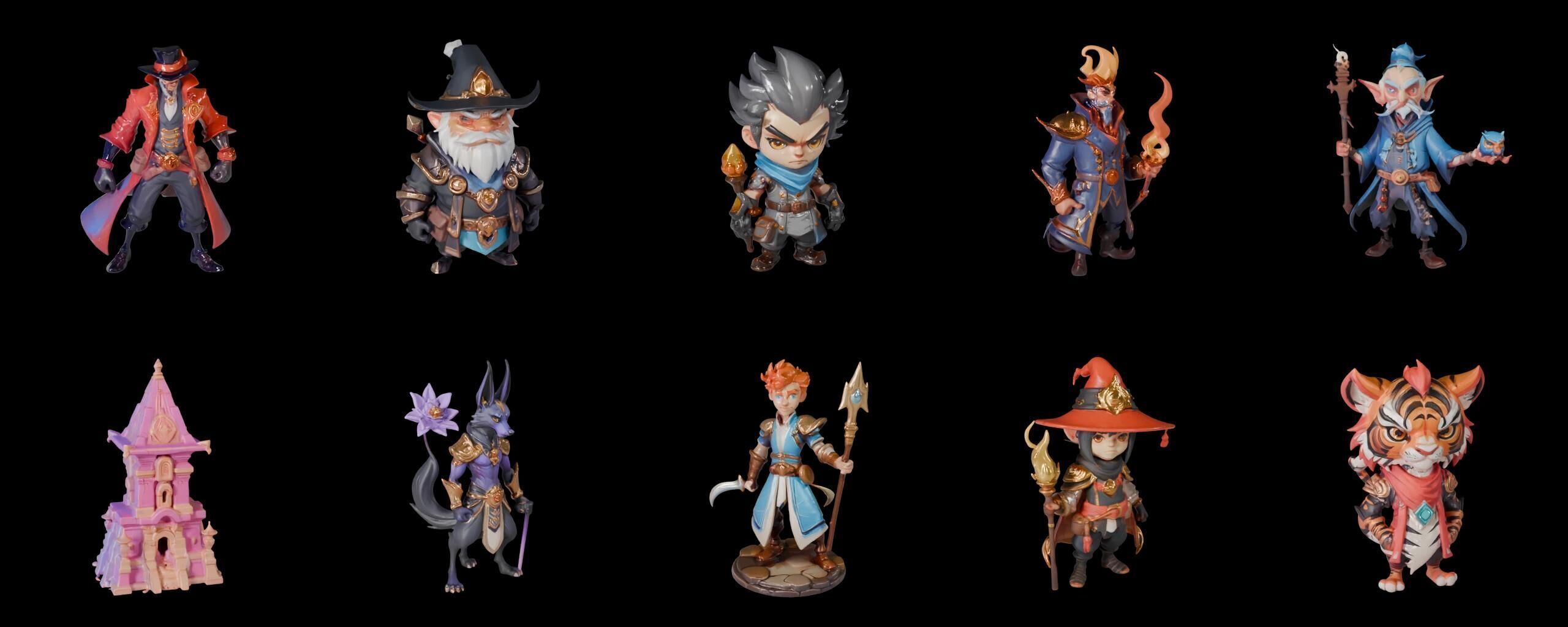 Base hero bundle 18 pack 100 fbx Low-poly 3D model_7