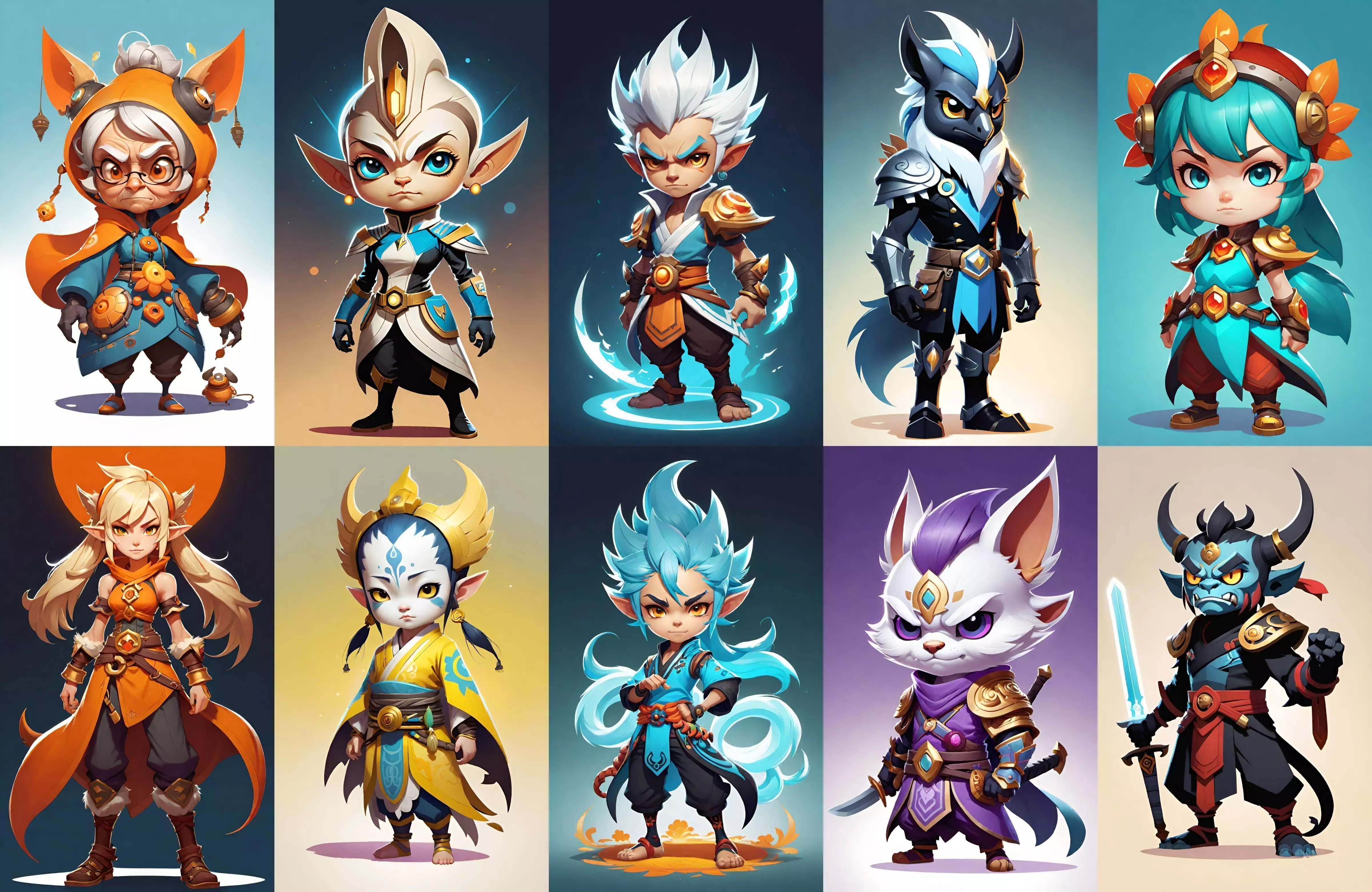 Base hero bundle 18 pack 100 fbx Low-poly 3D model_0