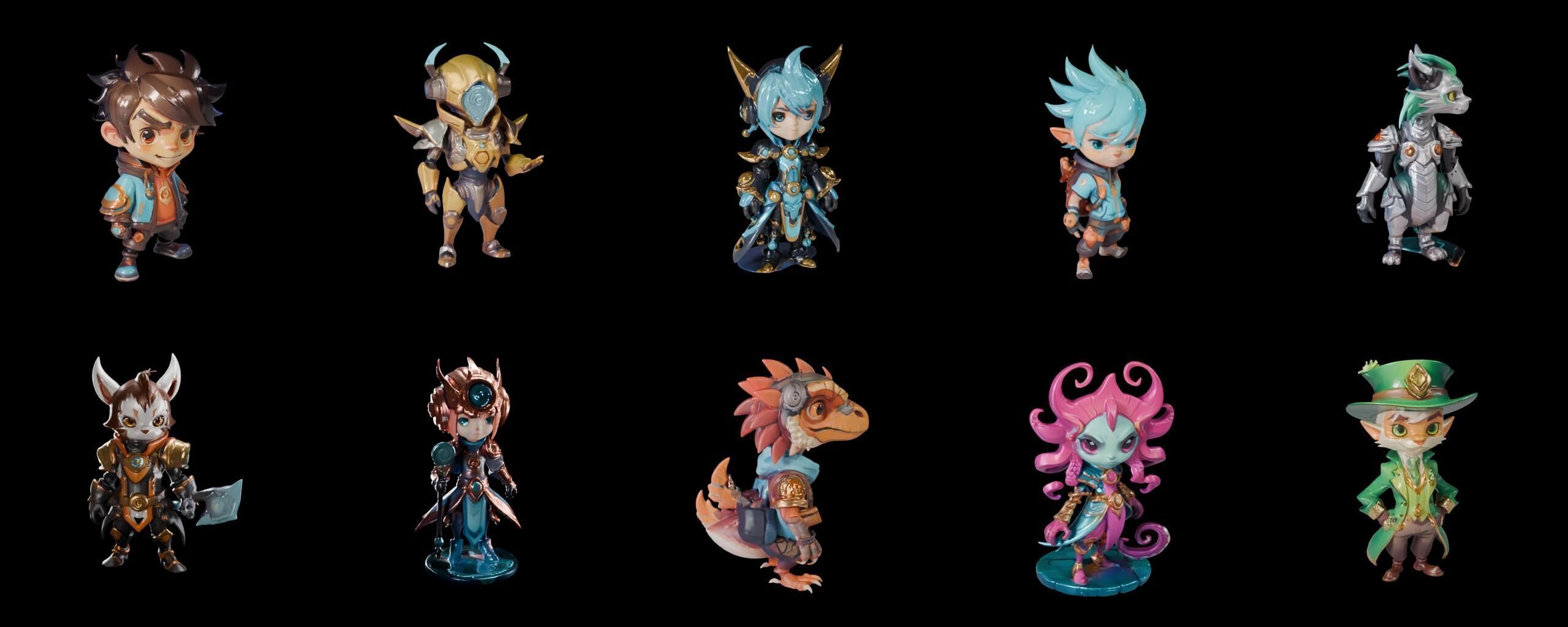 Base hero bundle 18 pack 100 fbx Low-poly 3D model_5