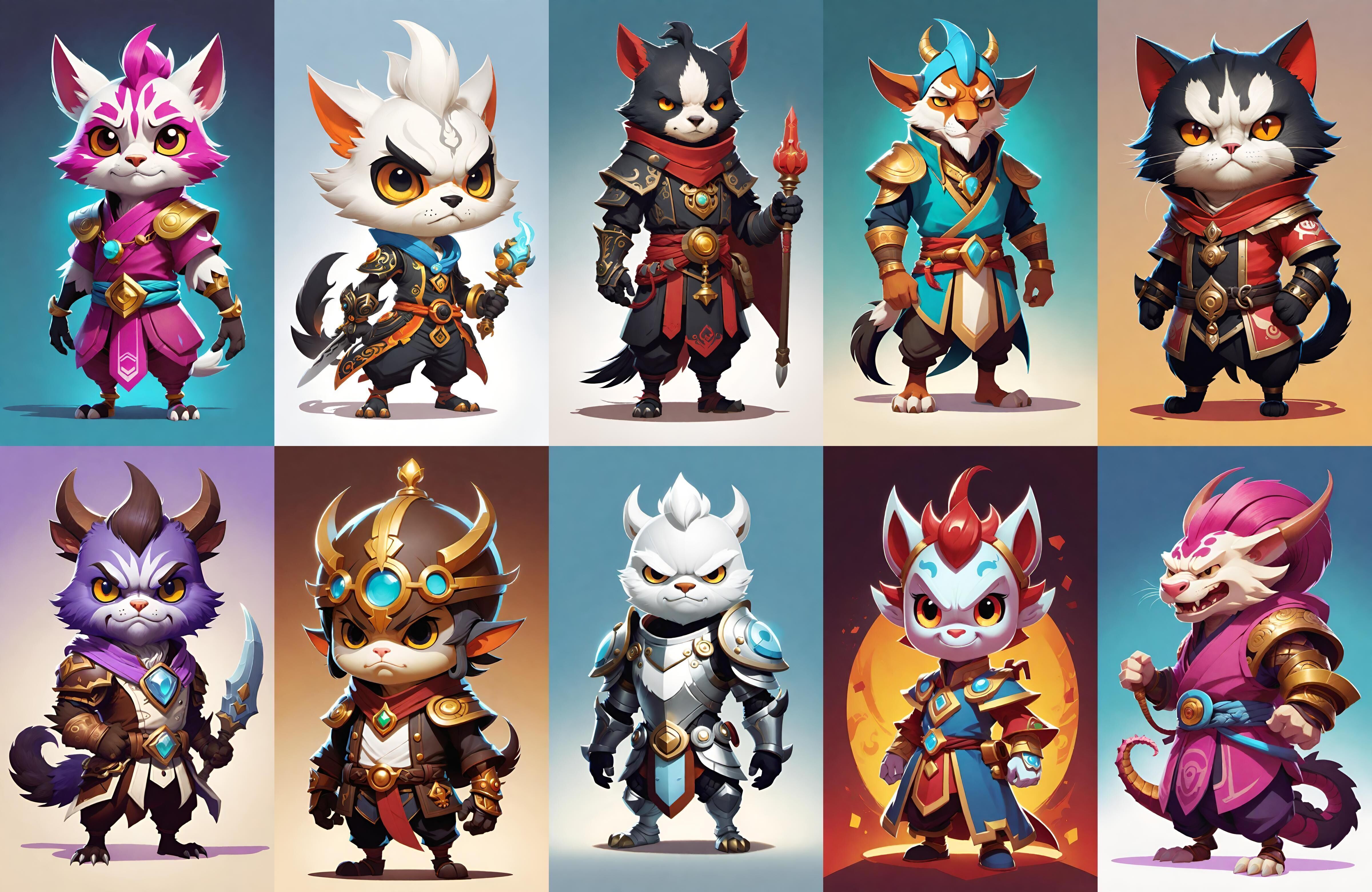 Base hero bundle 18 pack 100 fbx Low-poly 3D model_2