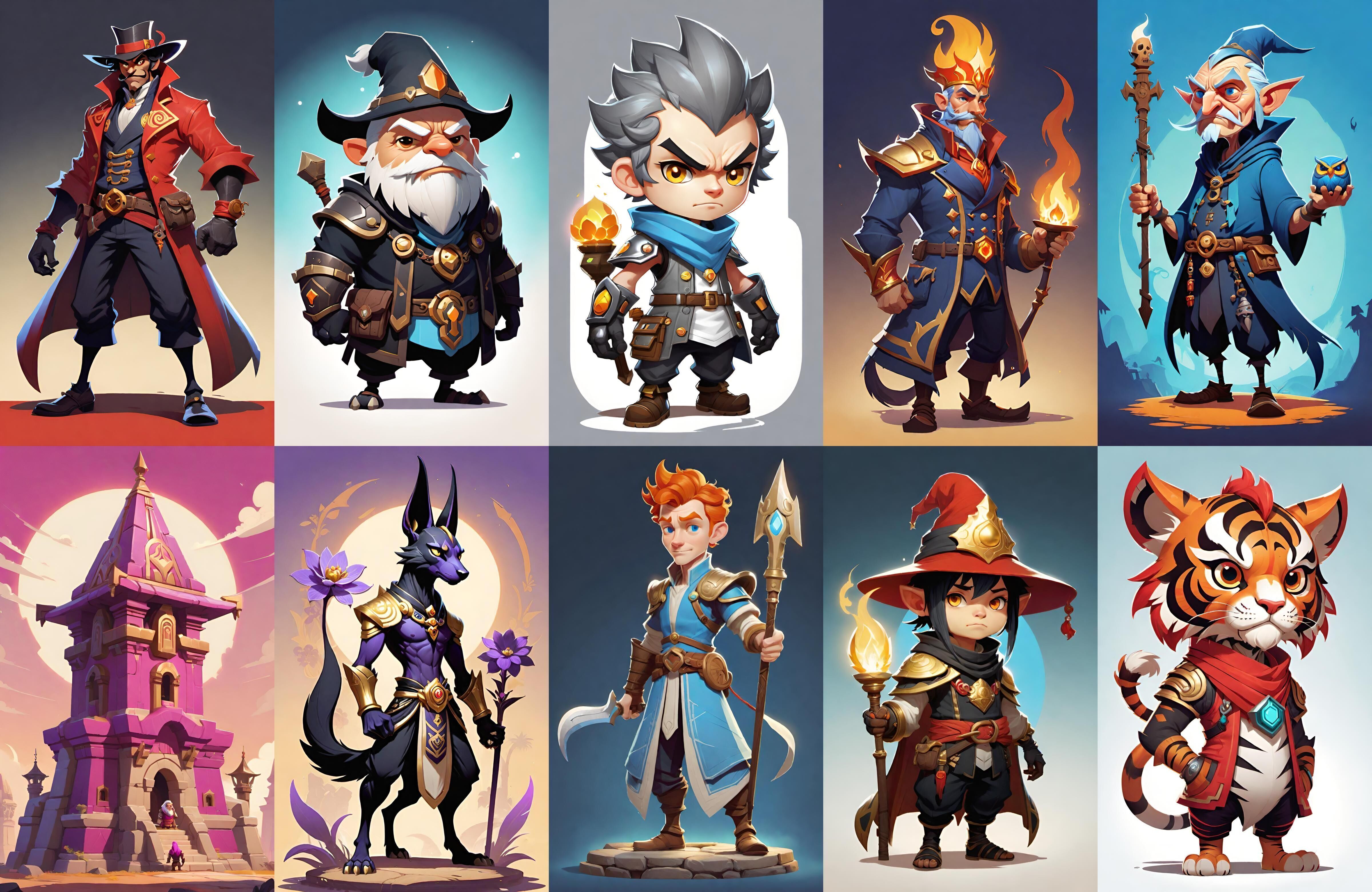 Base hero bundle 18 pack 100 fbx Low-poly 3D model_6