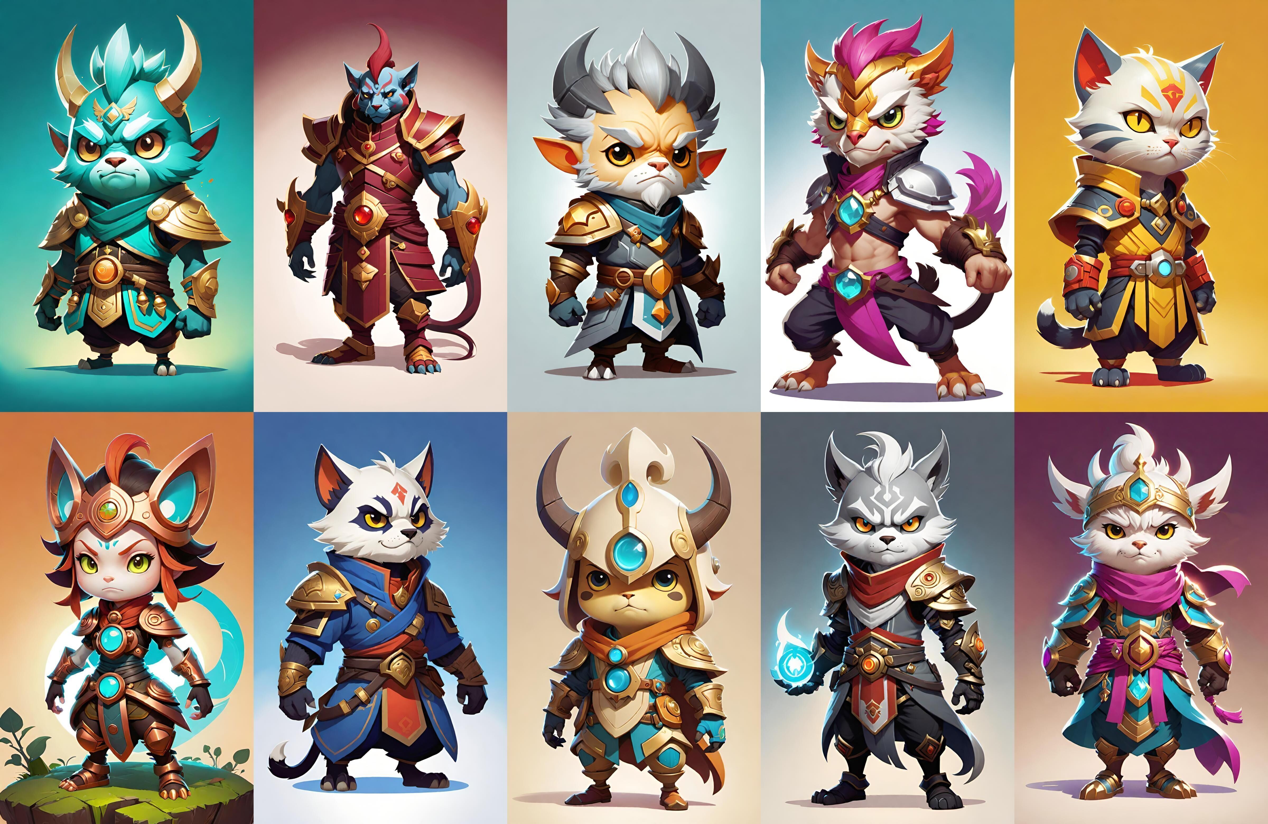 Base hero bundle 18 pack 100 fbx Low-poly 3D model_18