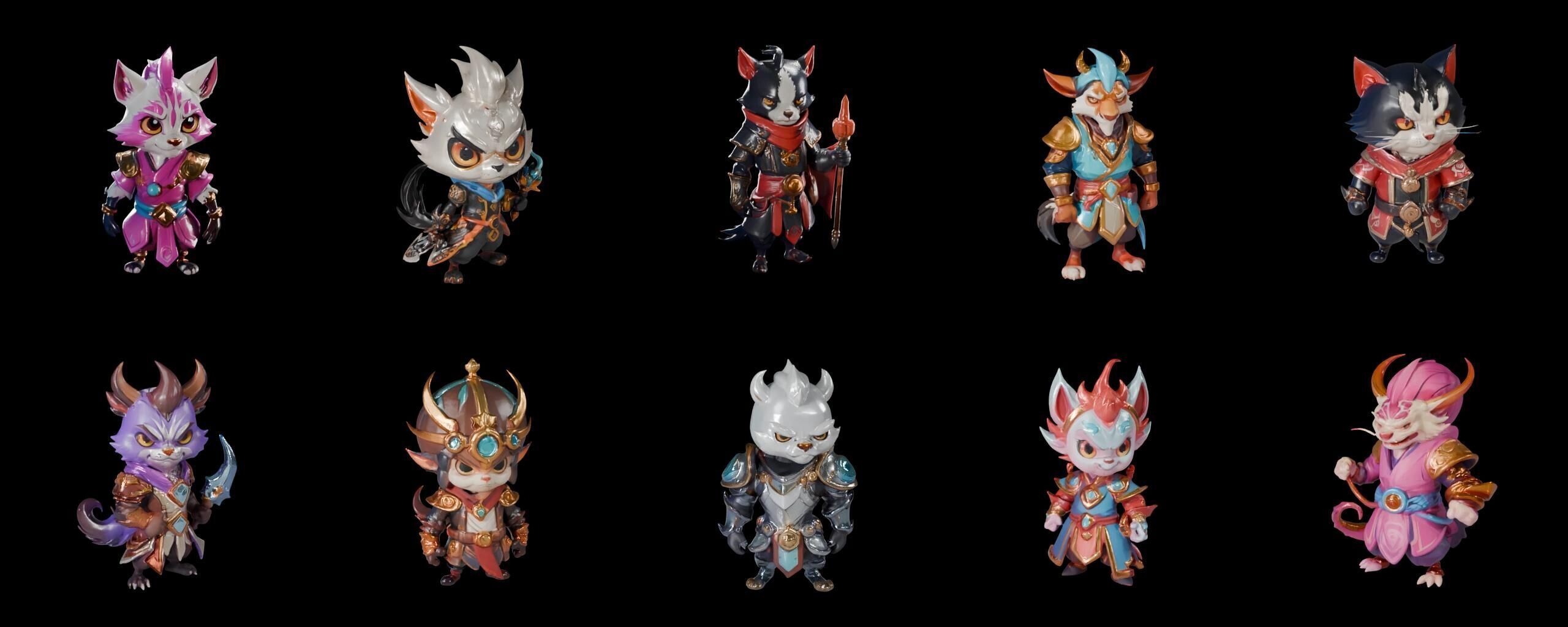 Base hero bundle 18 pack 100 fbx Low-poly 3D model_3