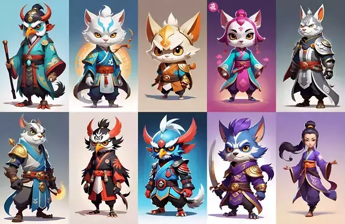 Base hero bundle 17 pack 100 fbx