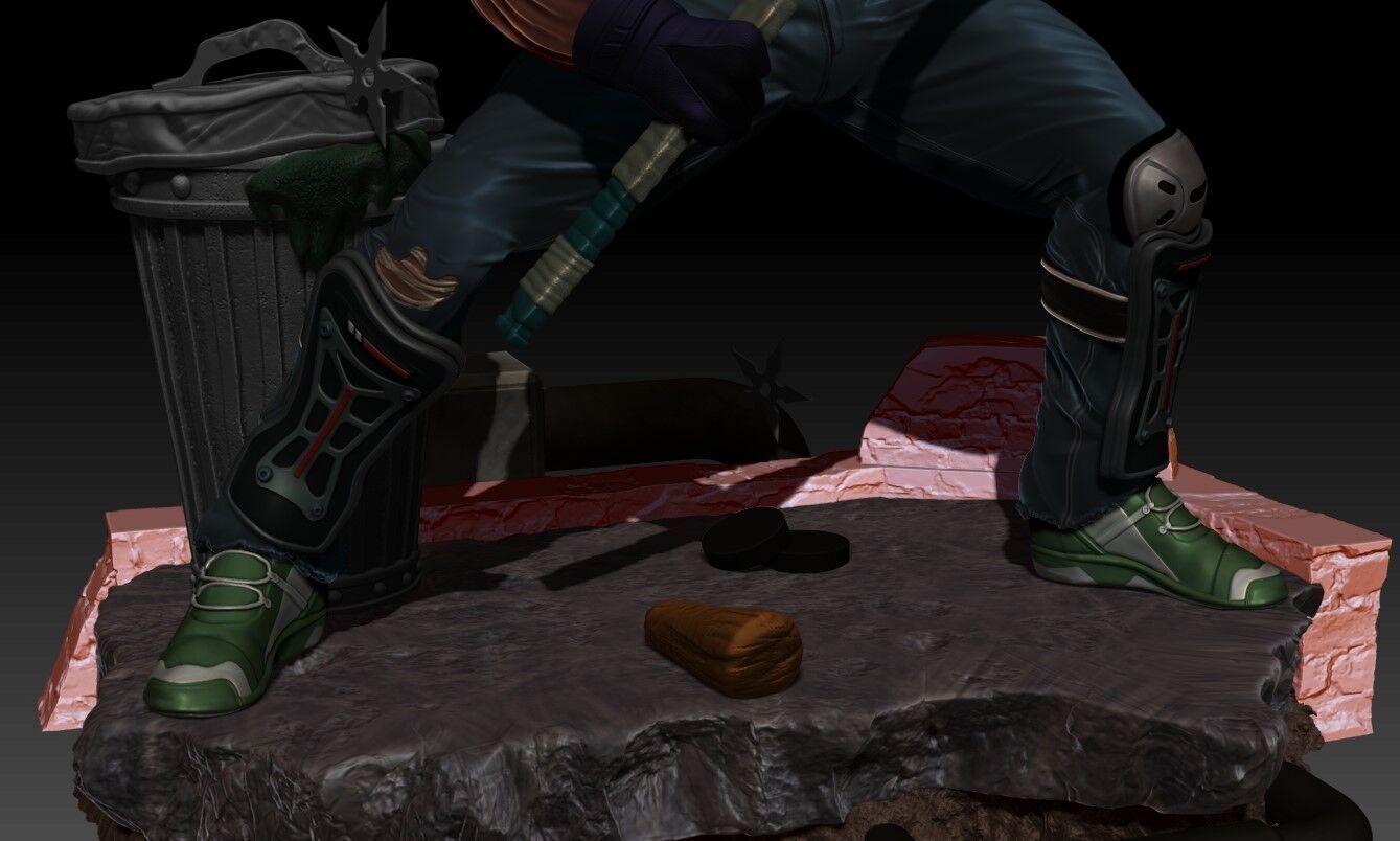 Casey Jones Turtles Ninja Friend 3D print model_5