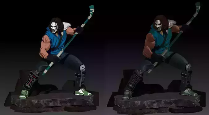 Casey Jones Turtles Ninja Friend 3D print model