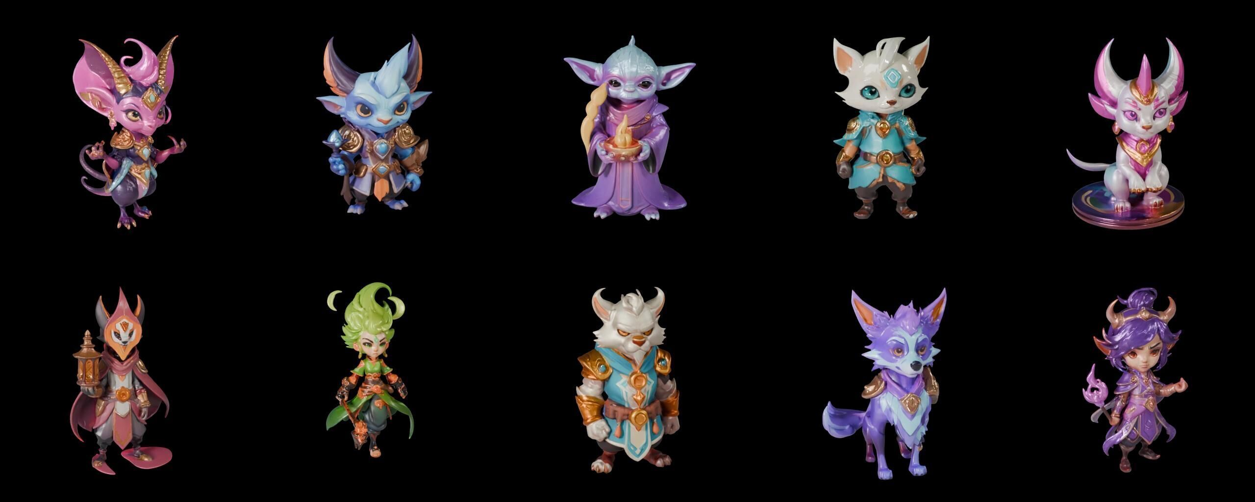 Base hero bundle 14 pack 100 fbx Low-poly 3D model_15