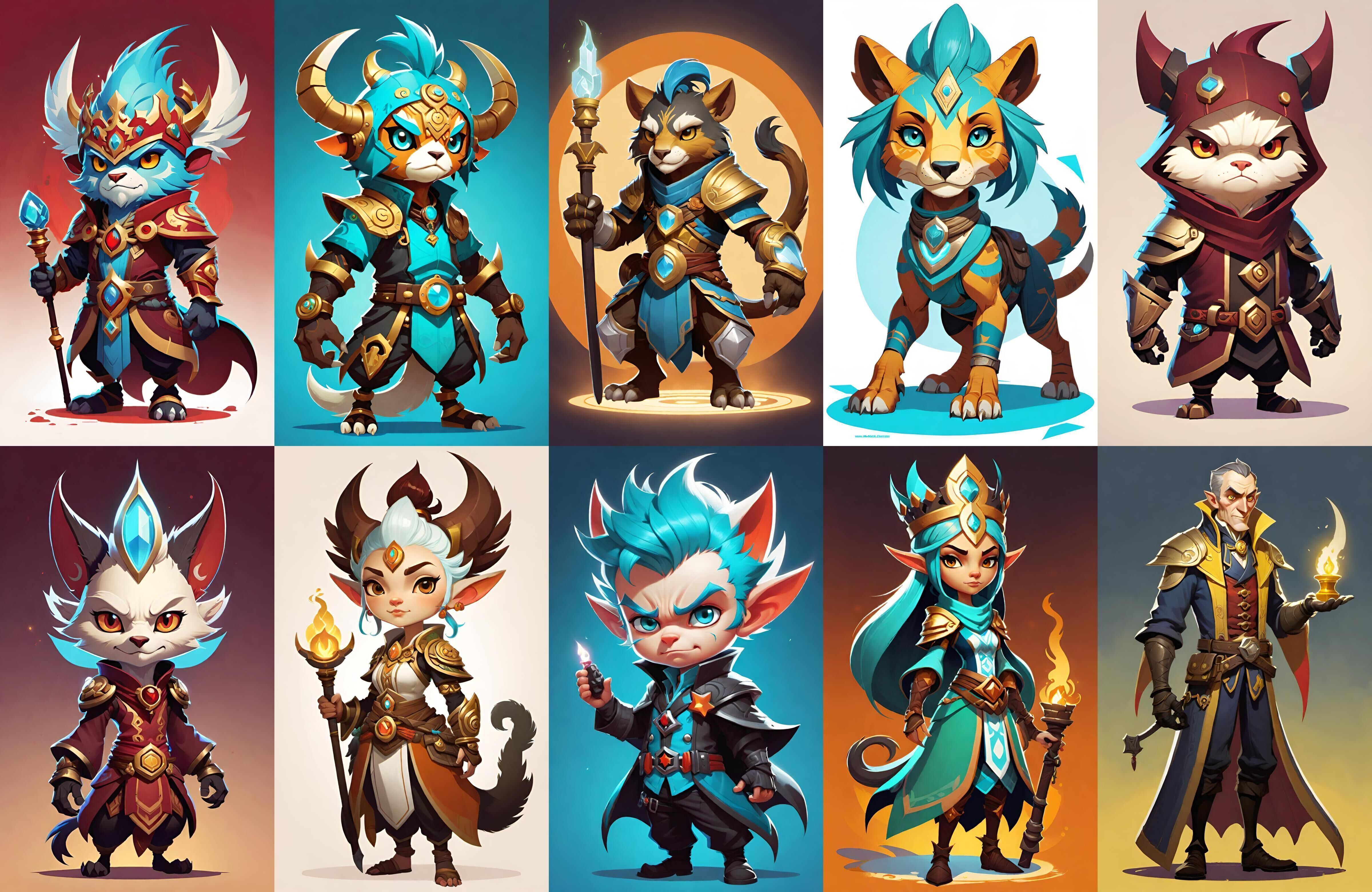 Base hero bundle 14 pack 100 fbx Low-poly 3D model_4