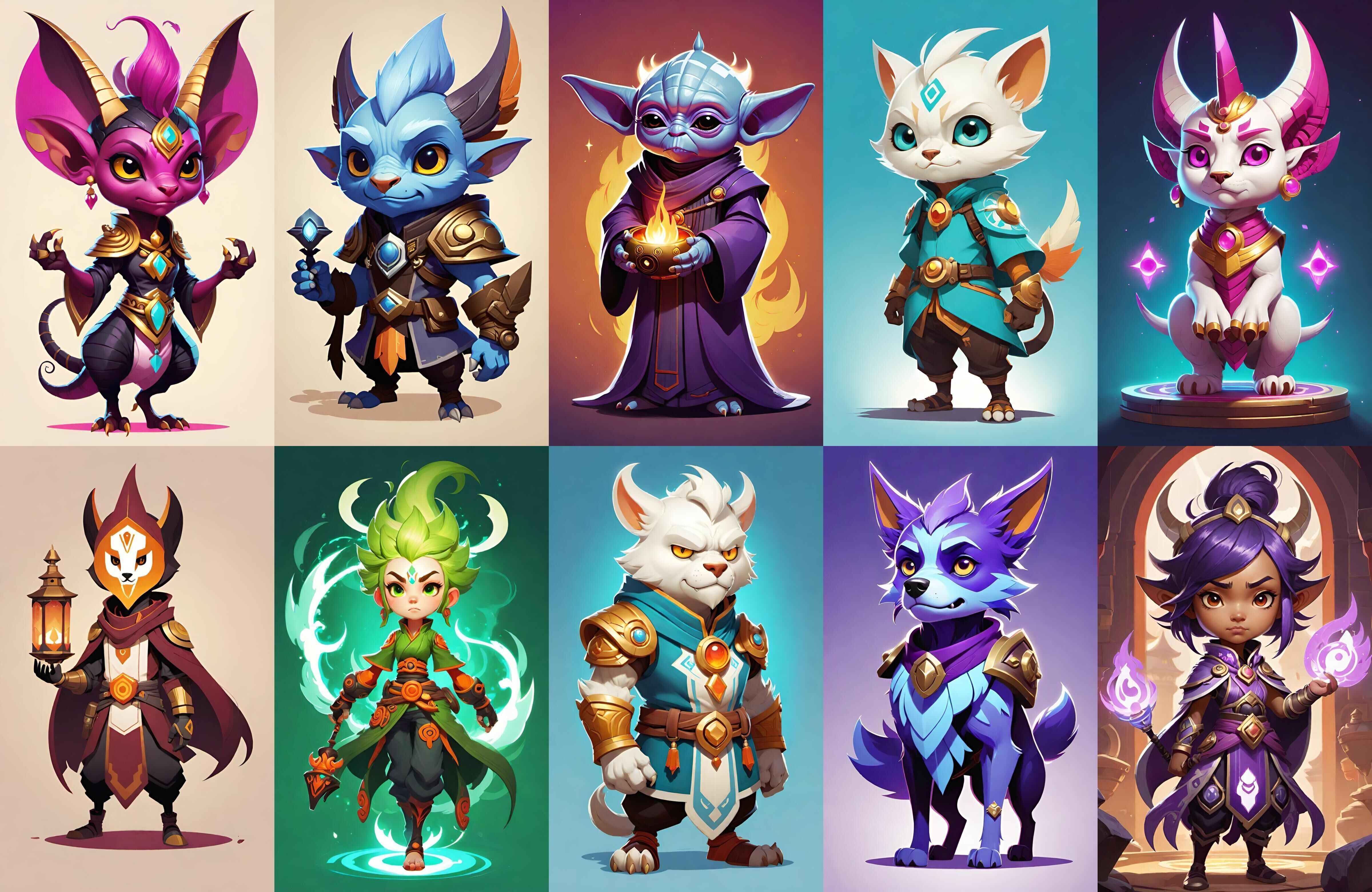 Base hero bundle 14 pack 100 fbx Low-poly 3D model_14