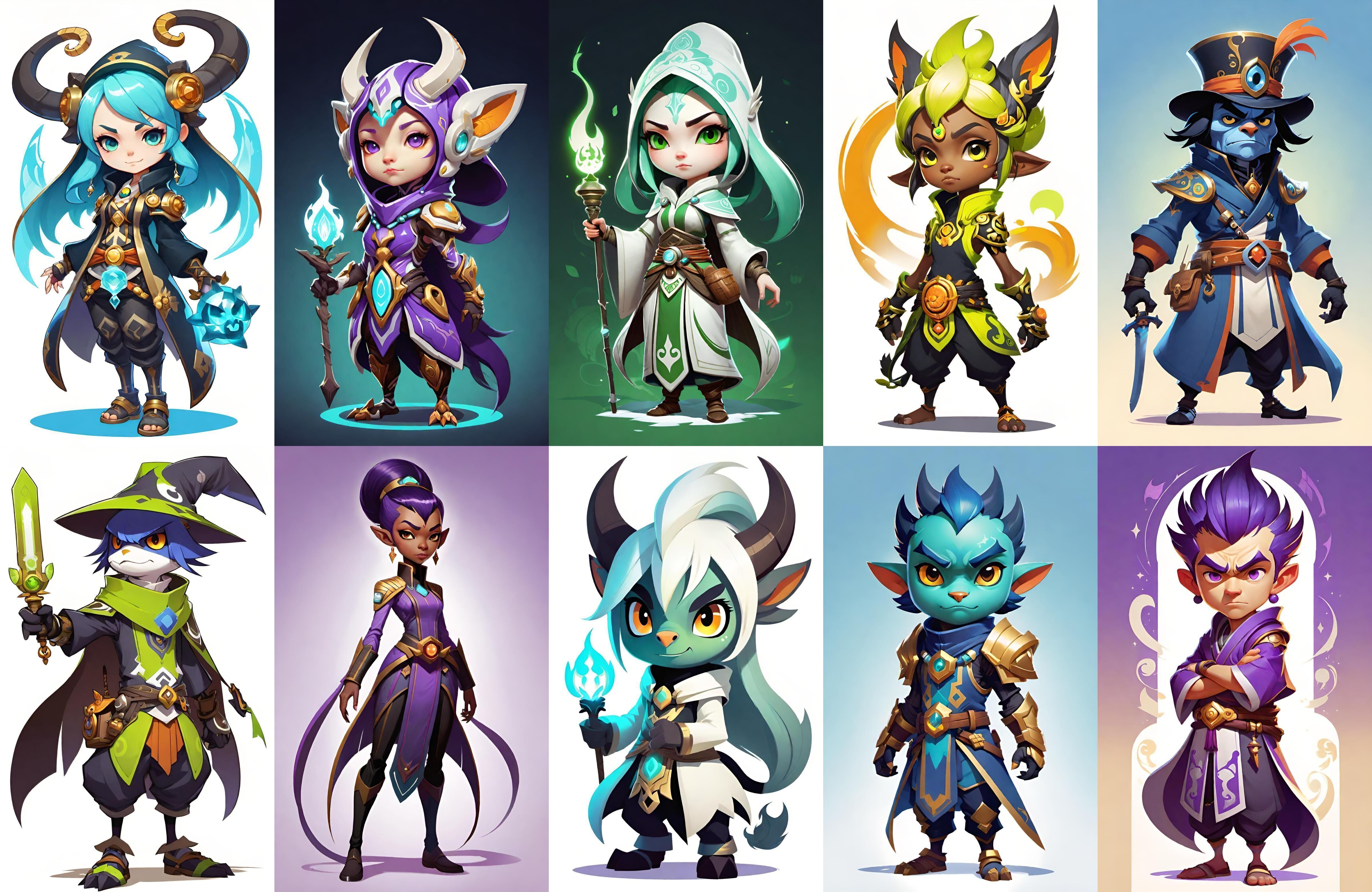 Base hero bundle 14 pack 100 fbx Low-poly 3D model_2