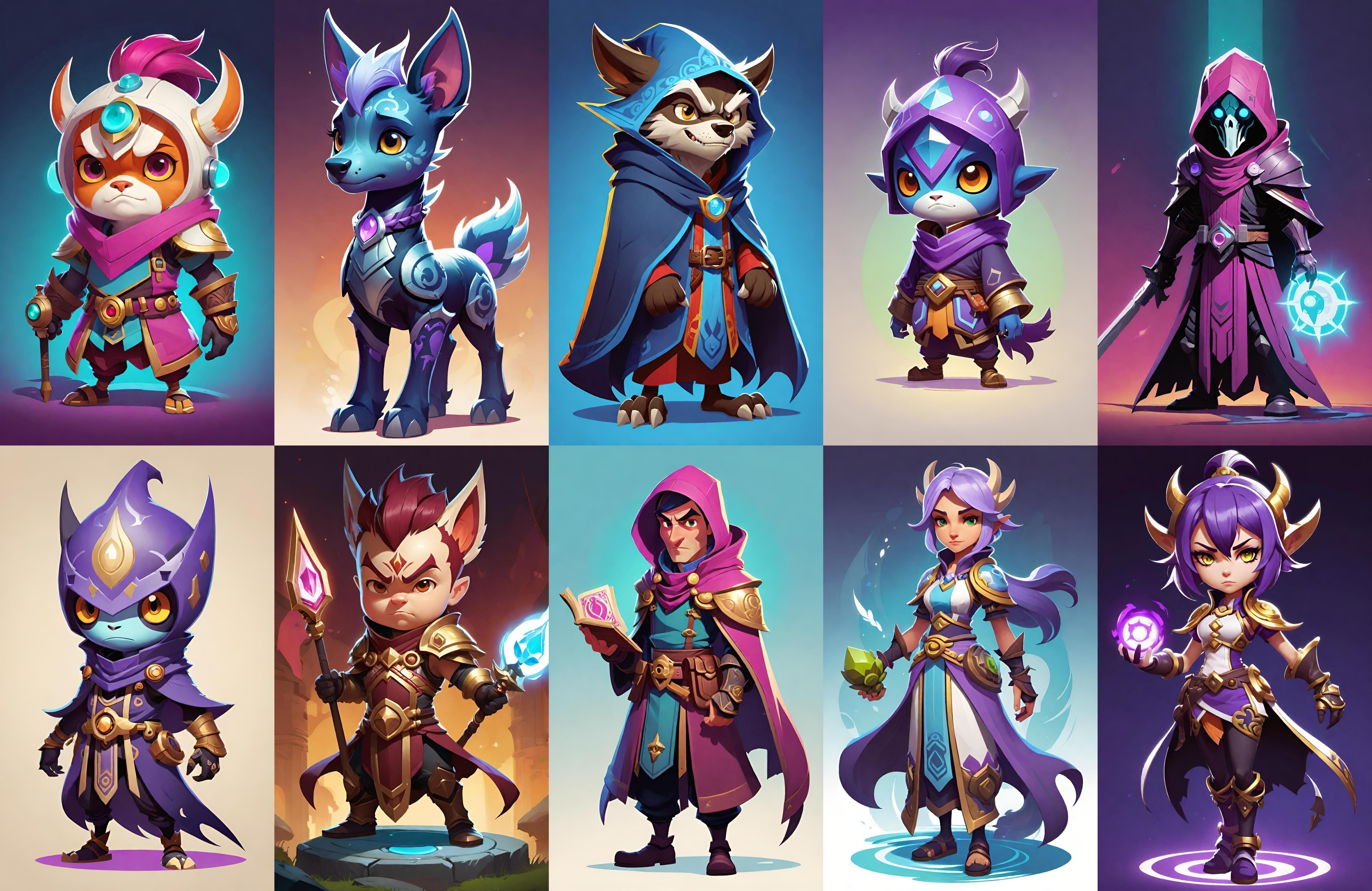 Base hero bundle 14 pack 100 fbx Low-poly 3D model_18