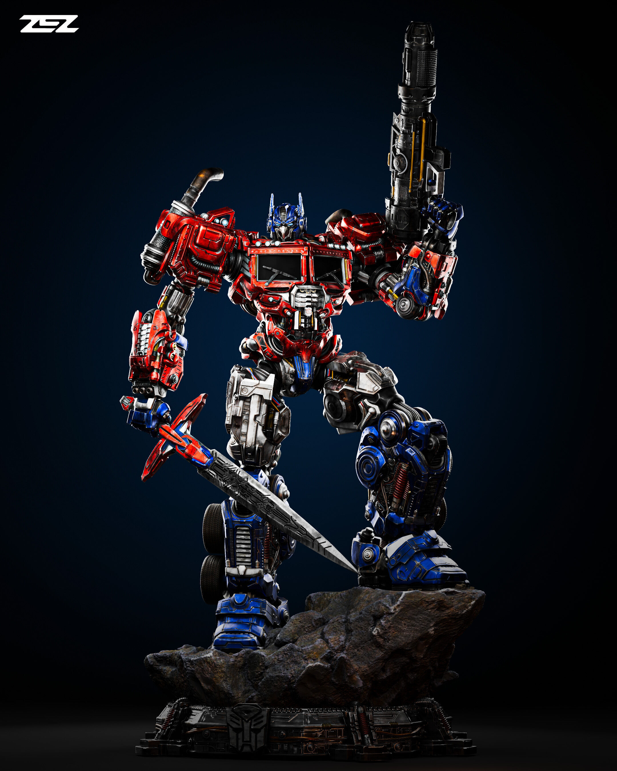 Optimus Prime - STL 3D print model_4