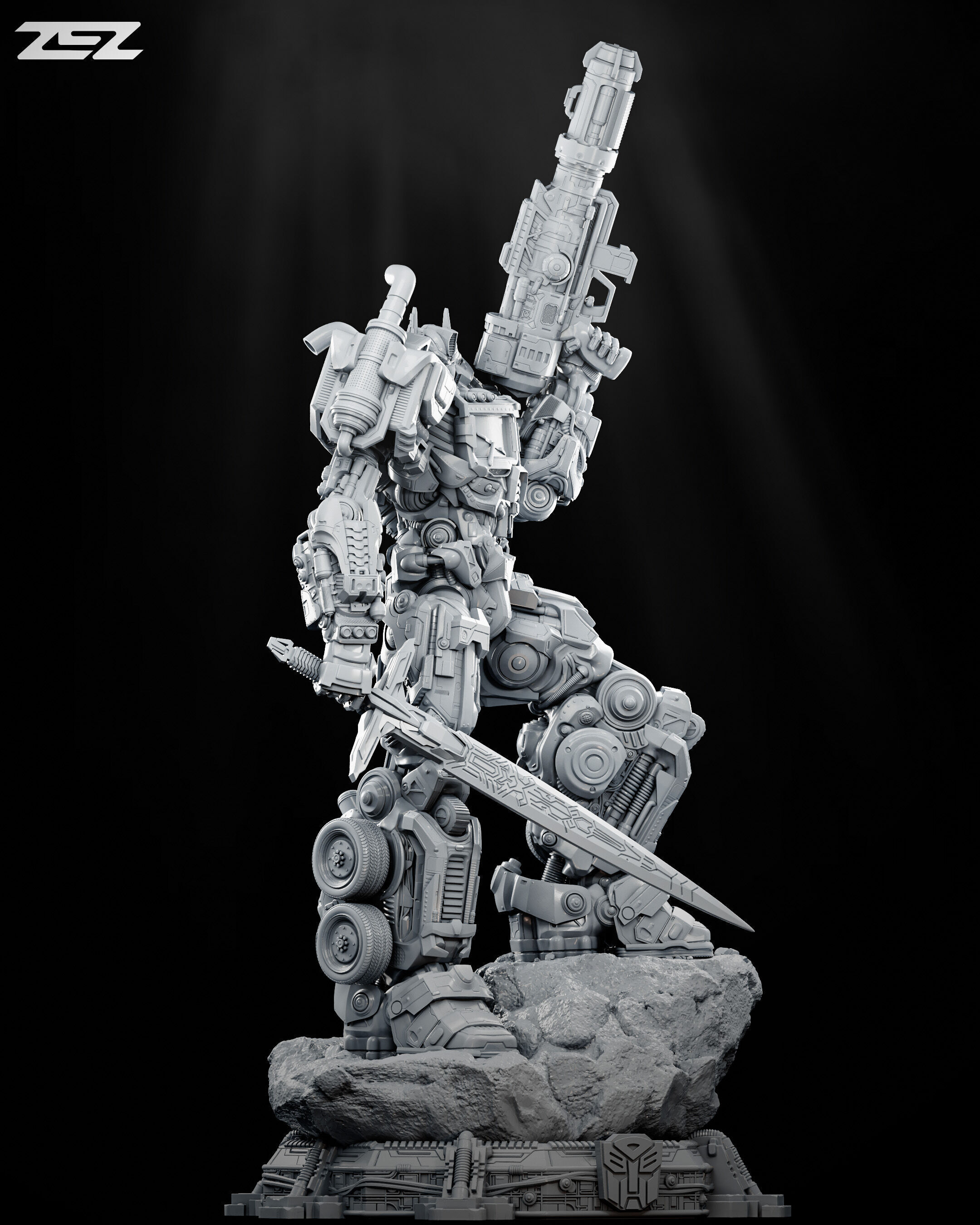 Optimus Prime - STL 3D print model_2