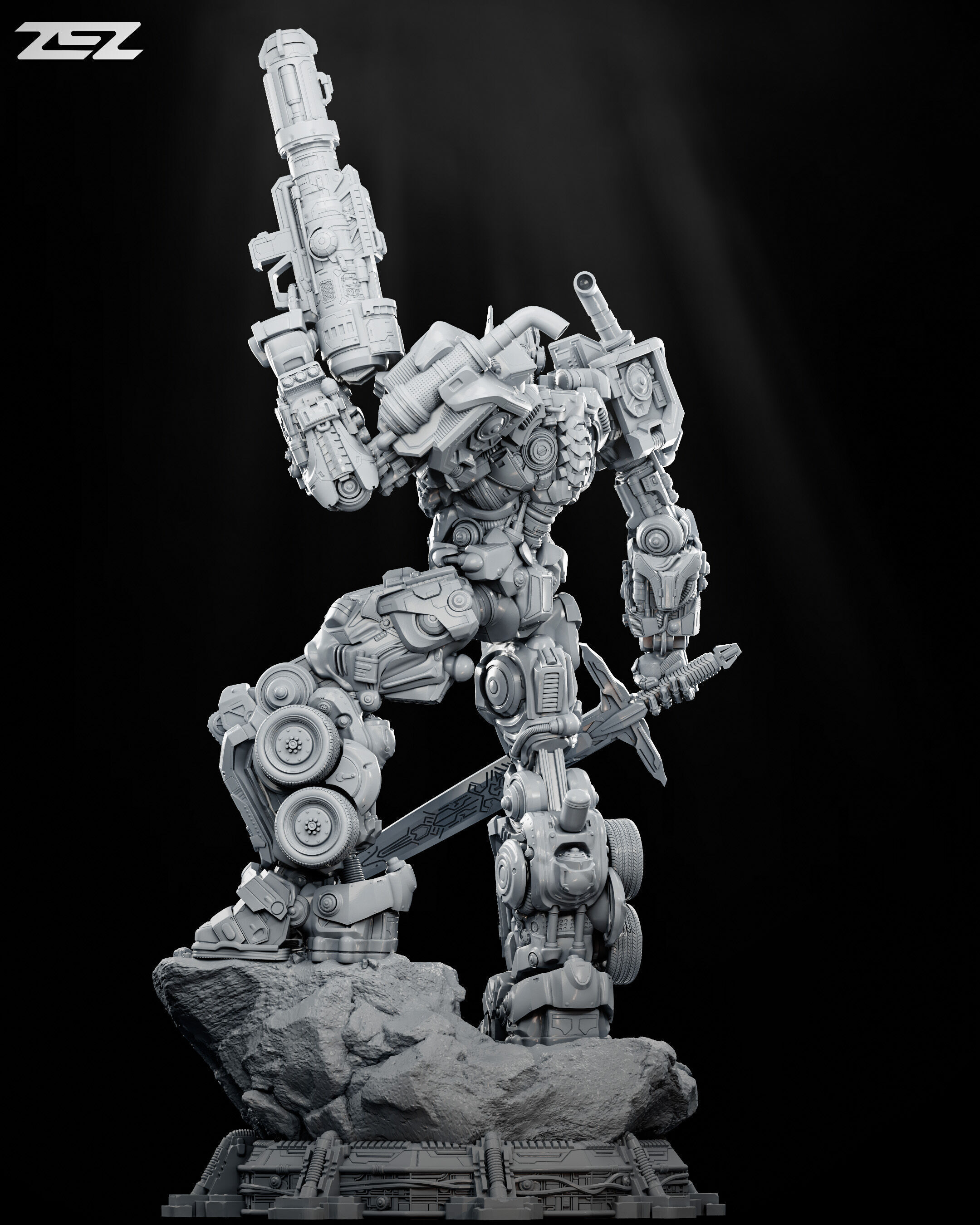 Optimus Prime - STL 3D print model_1