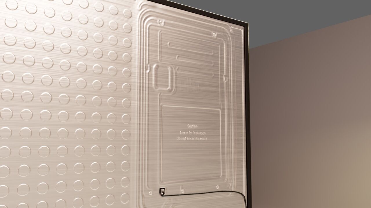 Samsung Refrigerator RS5000DC with inner stuffs Low-poly 3D model_23