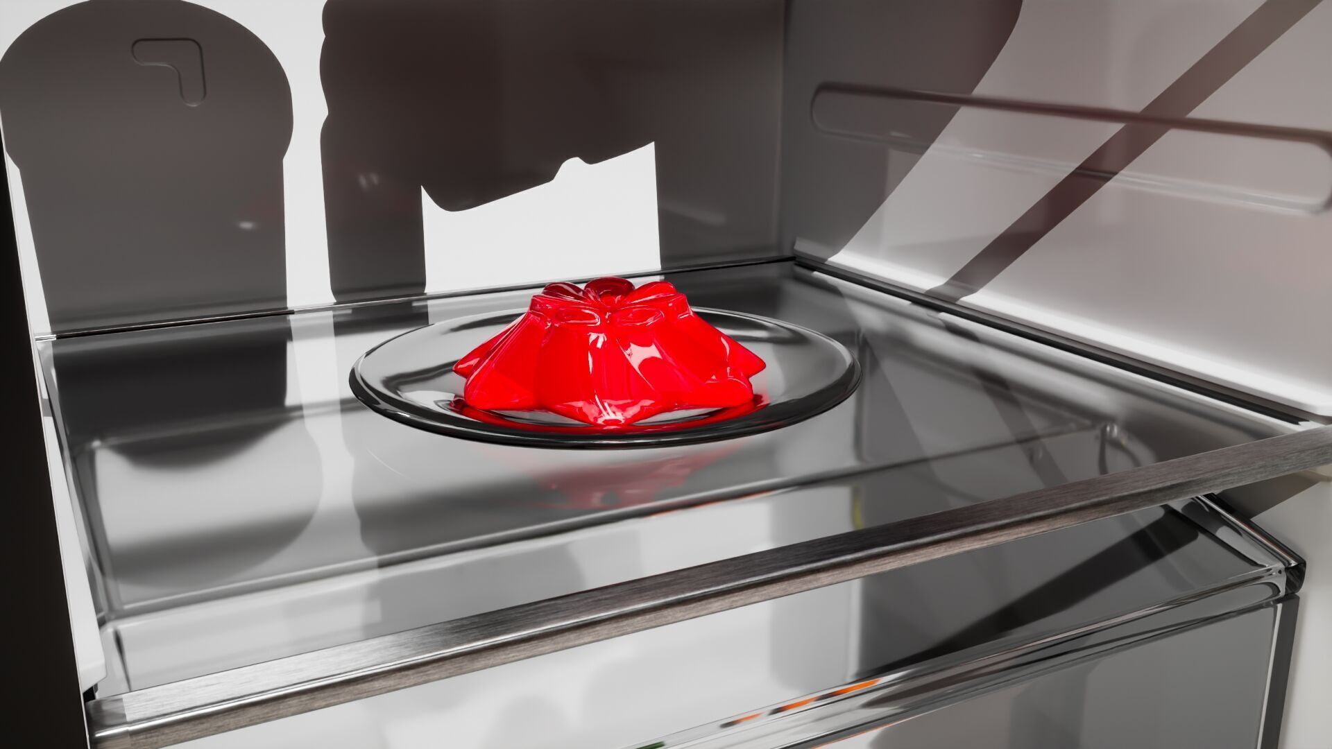 Samsung Refrigerator RS5000DC with inner stuffs Low-poly 3D model_32