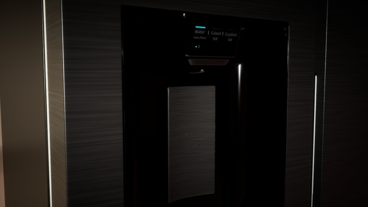 Samsung Refrigerator RS5000DC with inner stuffs Low-poly 3D model_7