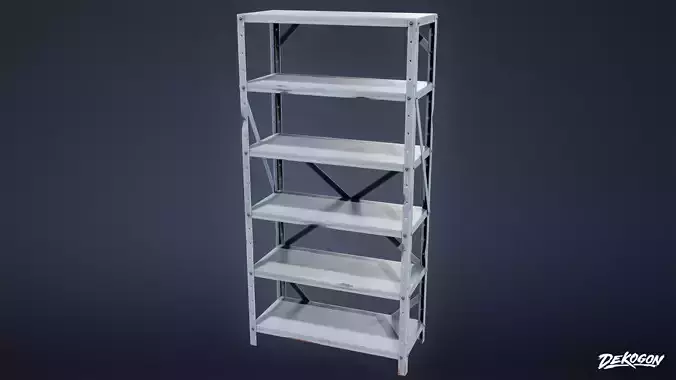 SUBURBS - Shelf Metal 02 - LOW POLY AND NANITE