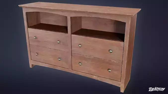 SUBURBS - Shelf Wood 03 - LOW POLY AND NANITE