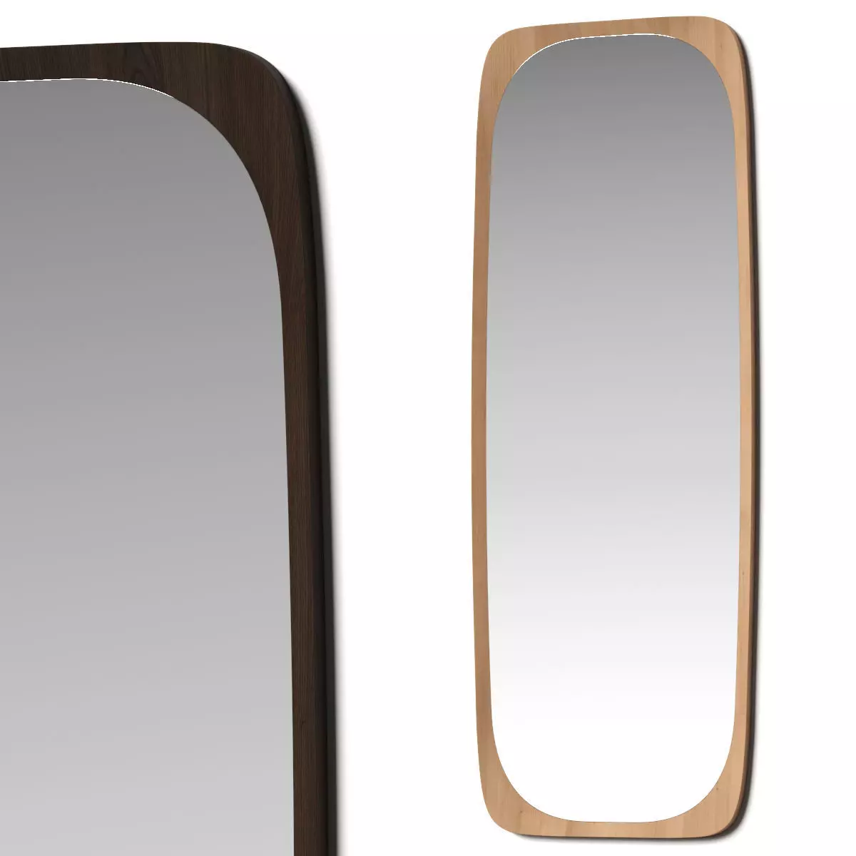 Homary - Mid-Century rectangle mirror 3D model_0
